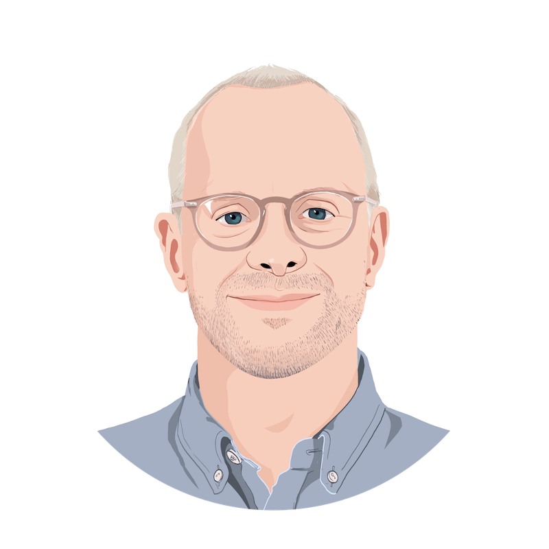 A selection of portraits of tech start-up ThoughtSpot’s executive team.