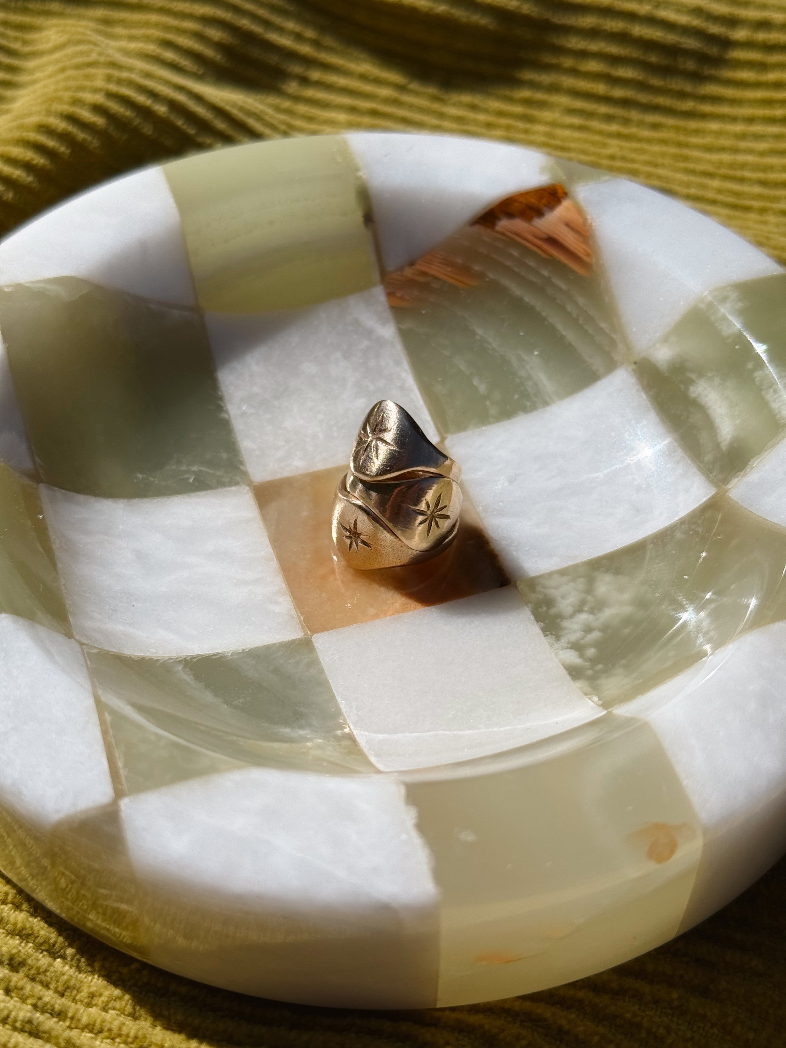 star burst ring charms