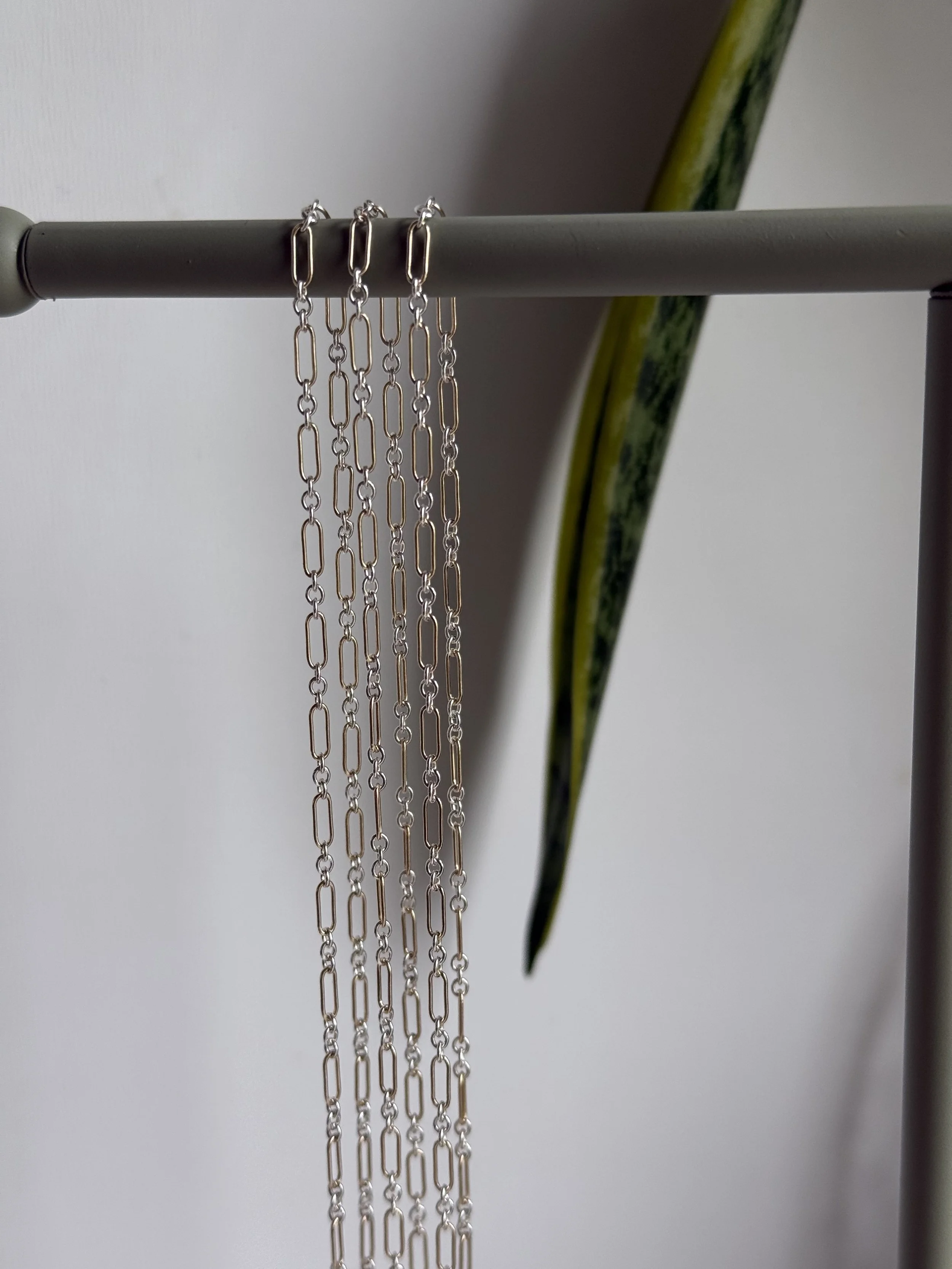 mixed metal chains and bracelets