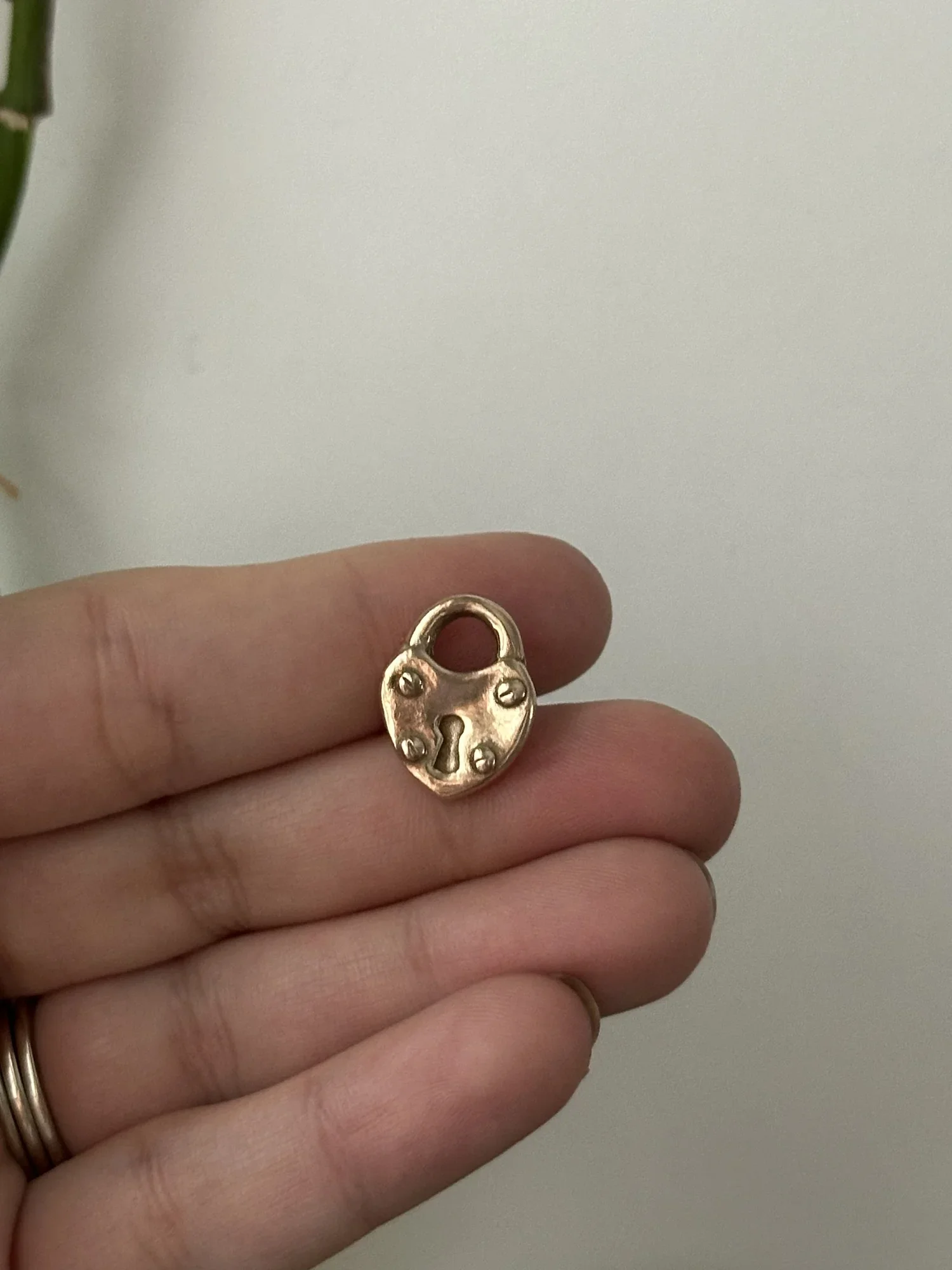 heart lock charm