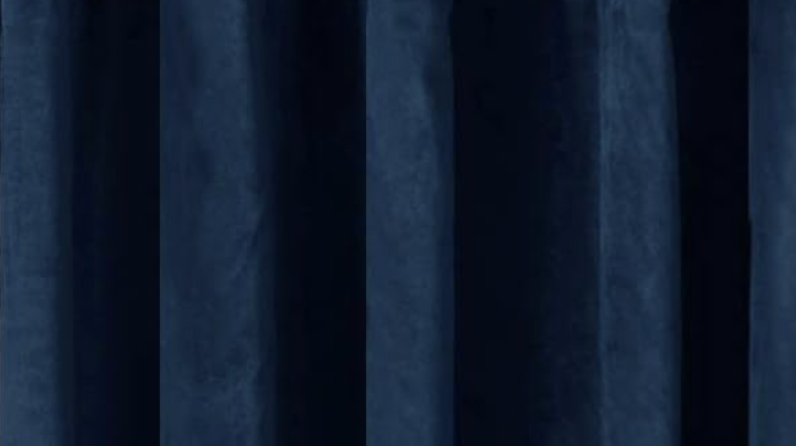Navy Blue Velvet Drapes