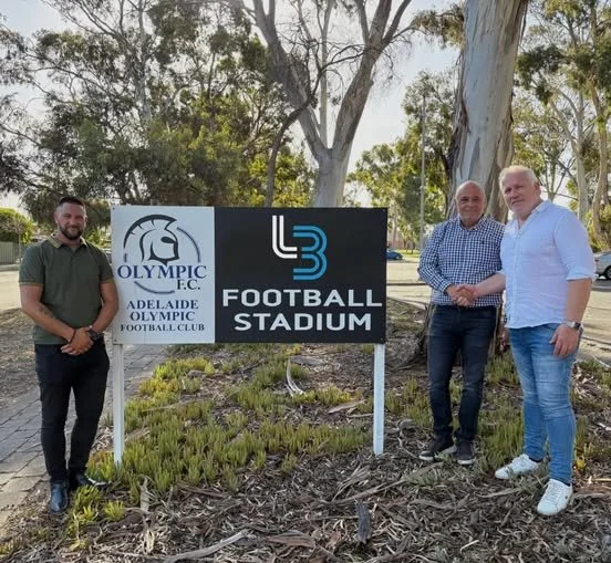 Adelaide Olympic FC Welcomes L3 Consulting as Major Sponsor and Stadium Naming Partner for 2026
