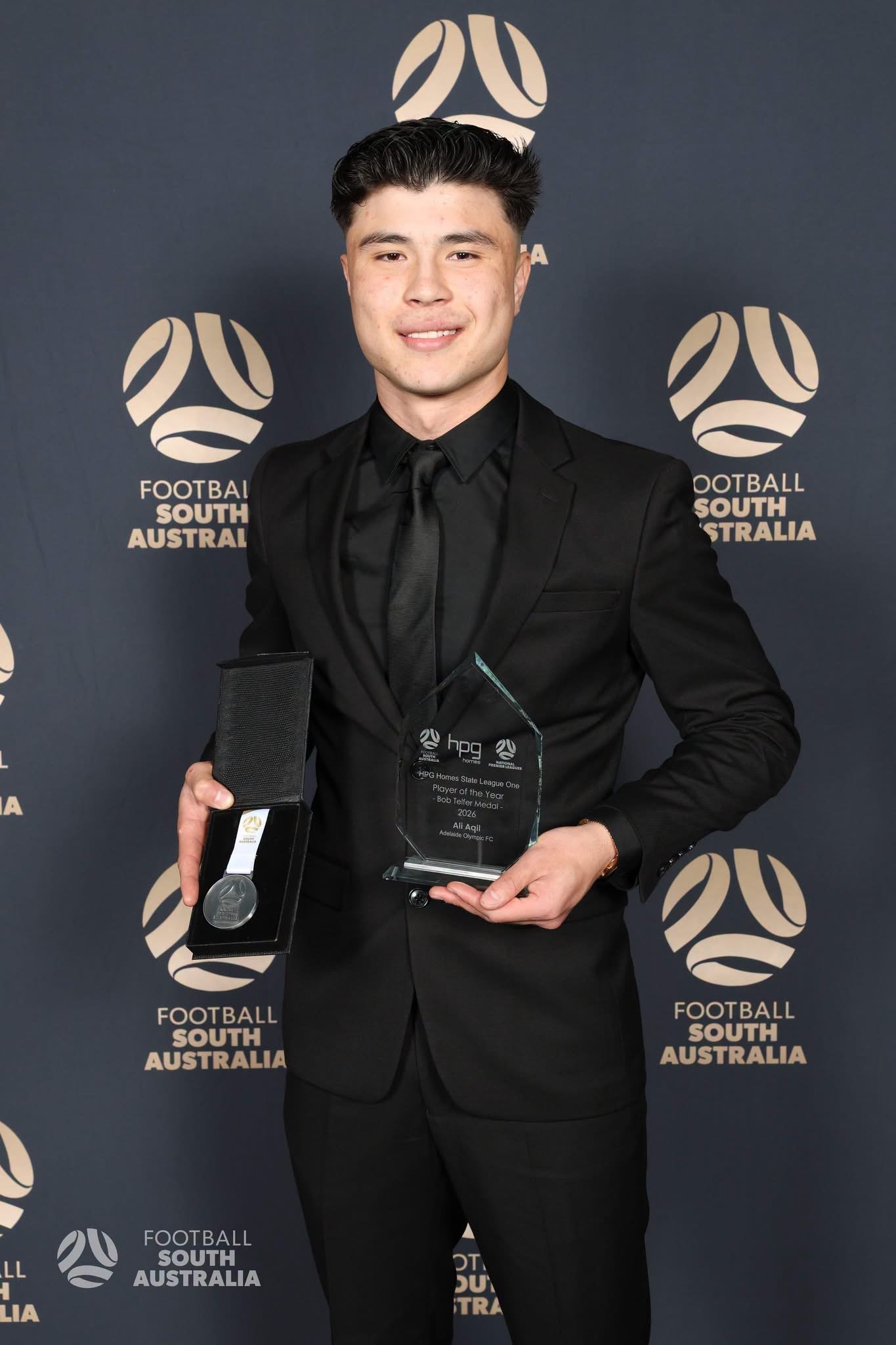 Ali Aqil Wins the Bob Telfer Medal as State League 1 Player of the Year