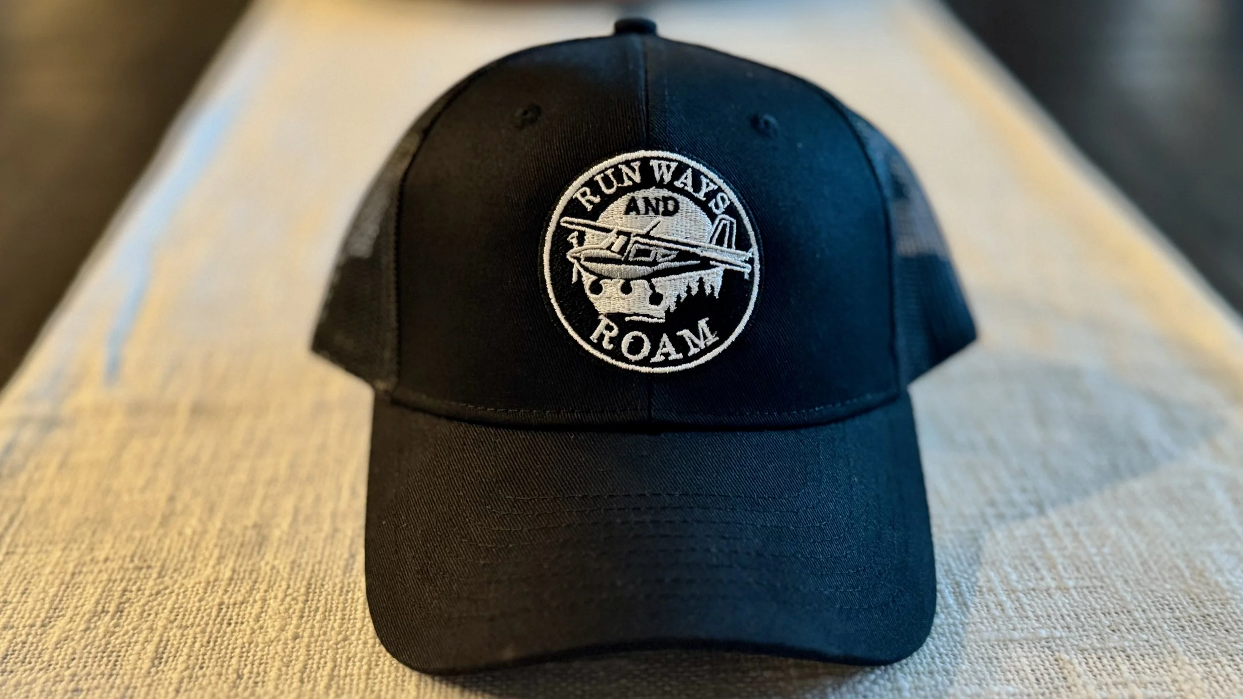 Runways And Roam  Snapback  Hat - Black