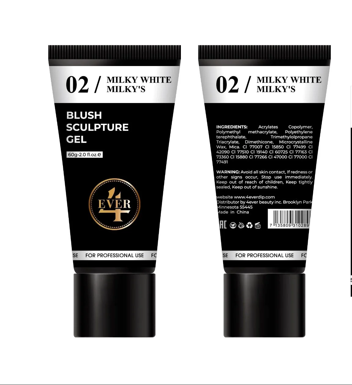 BLUSH SCULPTURE GEL 02 - MILKY WHITE MILKY'S