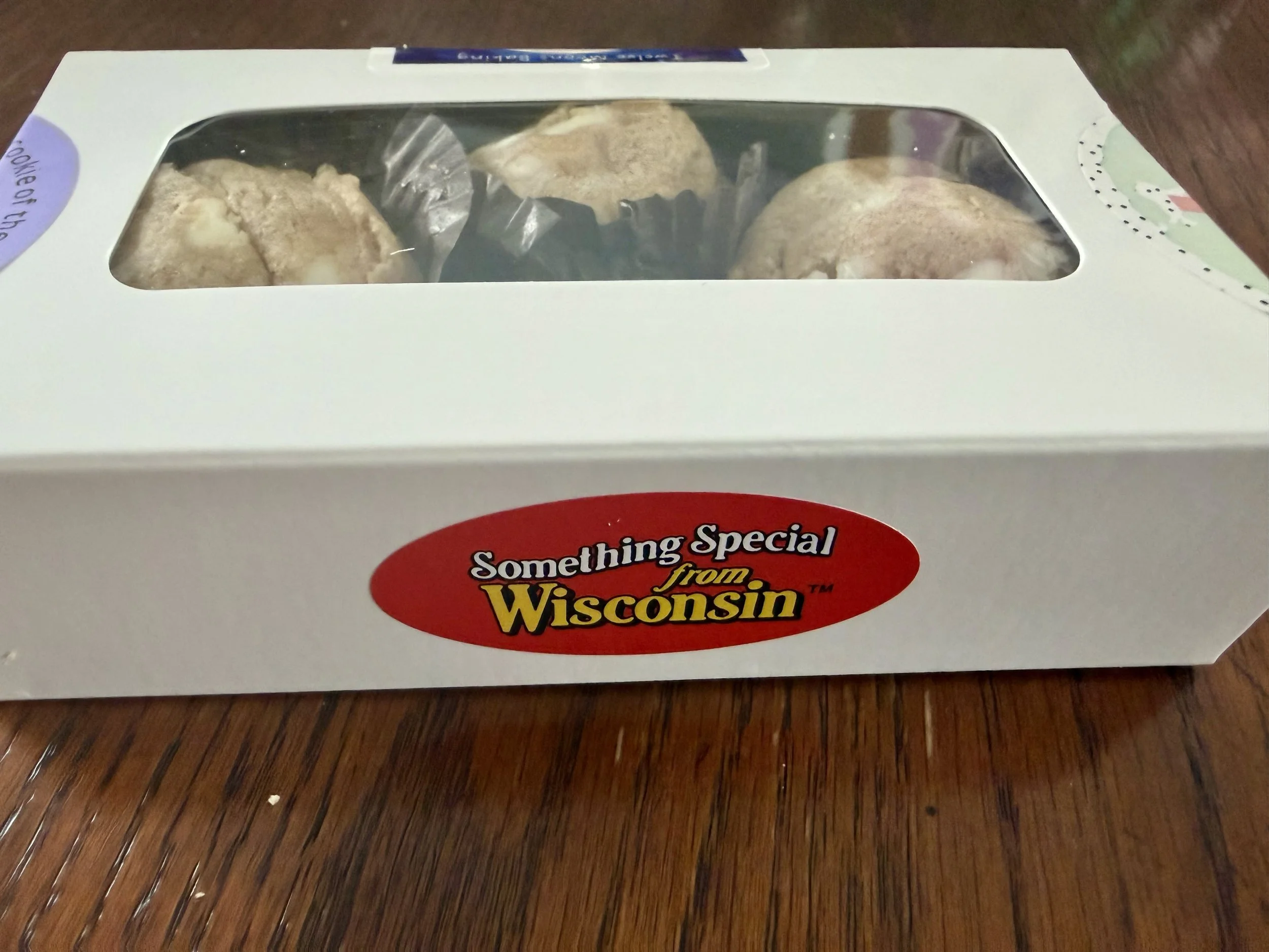 Box of six home-baked cookies from Wisconsin cottage bakery Twelve Moons Baking LLC