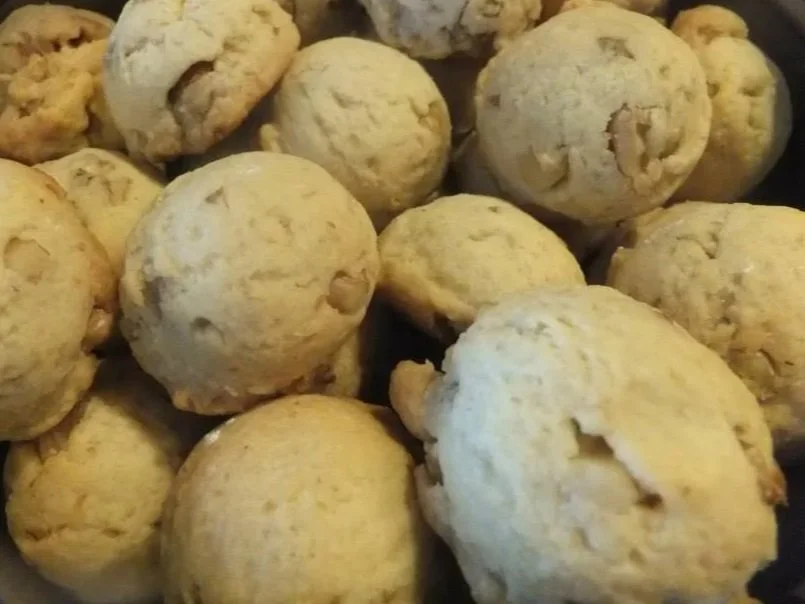 Home-baked honey walnut cookies, made with locally sourced Wisconsin ingredients.
