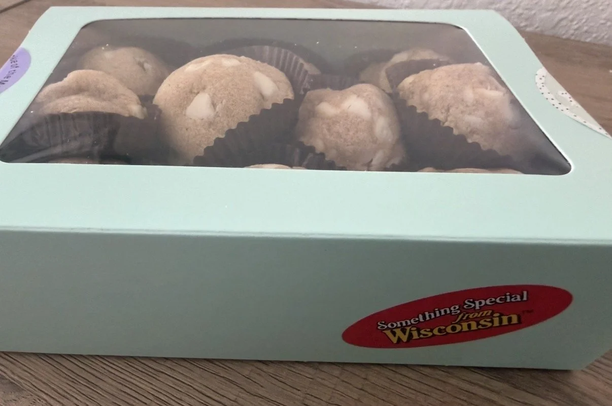 Box of 18 home-baked cookies from Wisconsin cottage bakery Twelve Moons Baking LLC