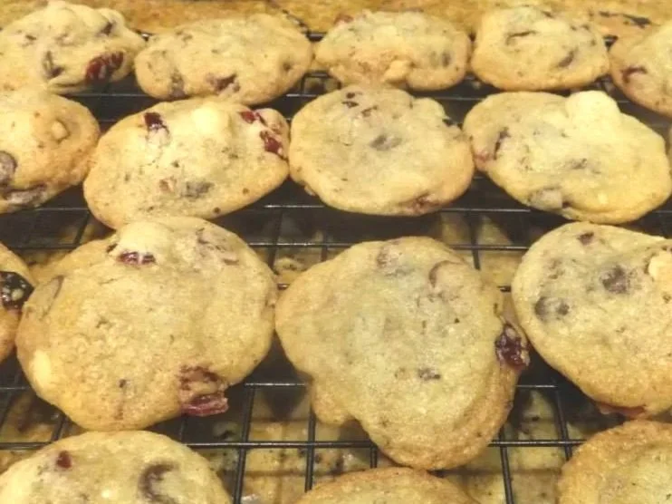 Cranberry Hazelnut Shortbread cookies made by Wisconsin Cottage Bakery Twelve Moons Baking