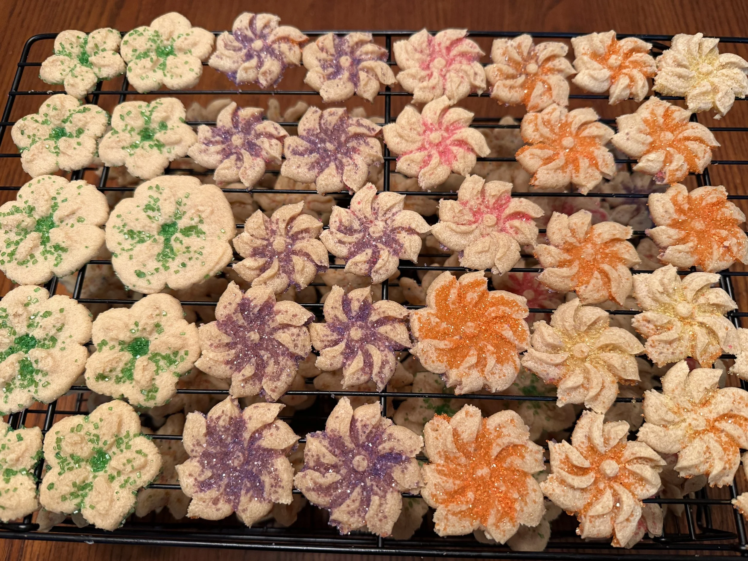 Butter Spritz cookies from Wisconsin cottage bakery Twelve Moons Baking.