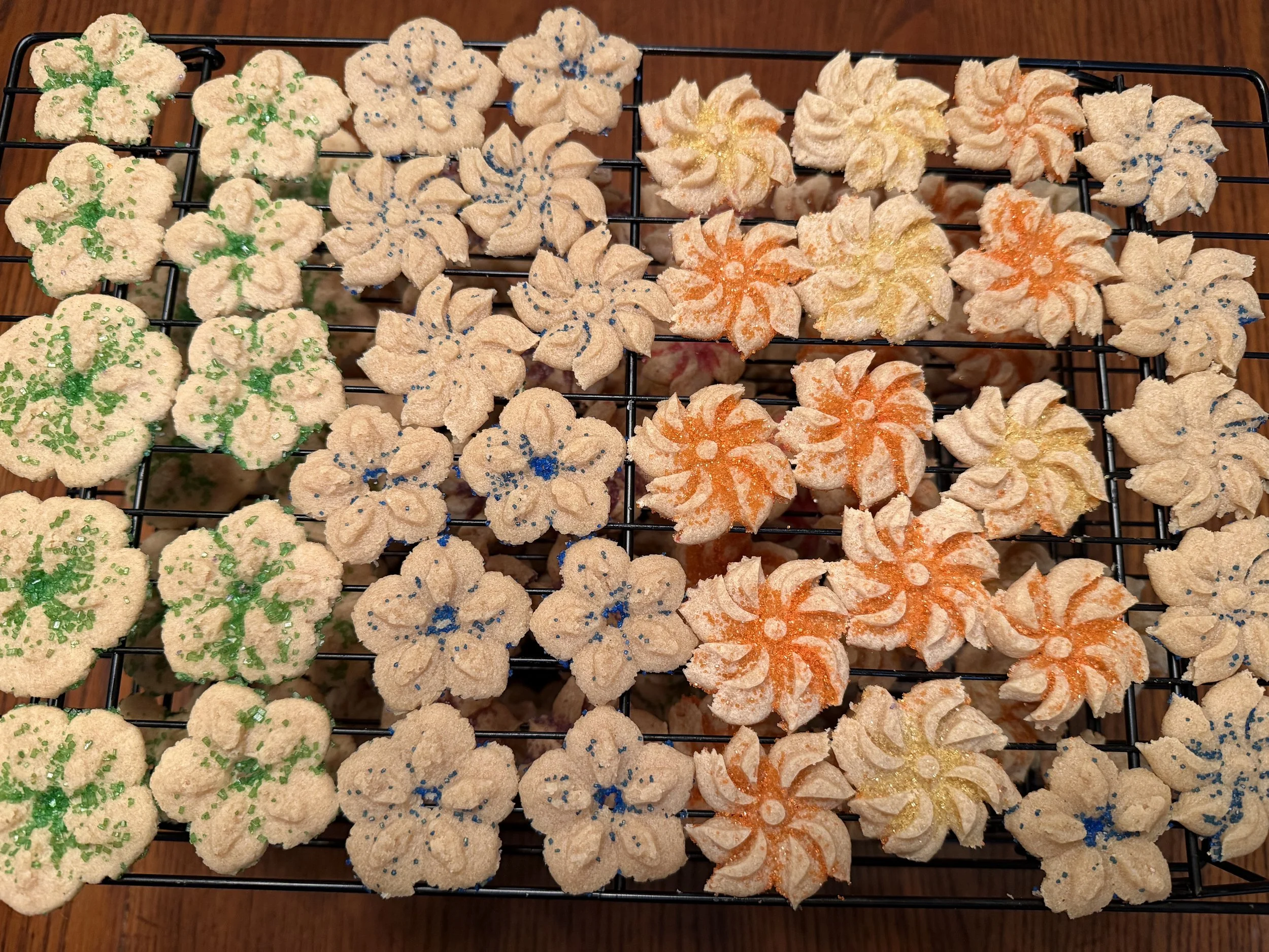 Butter Spritz cookies from Wisconsin cottage bakery Twelve Moons Baking.
