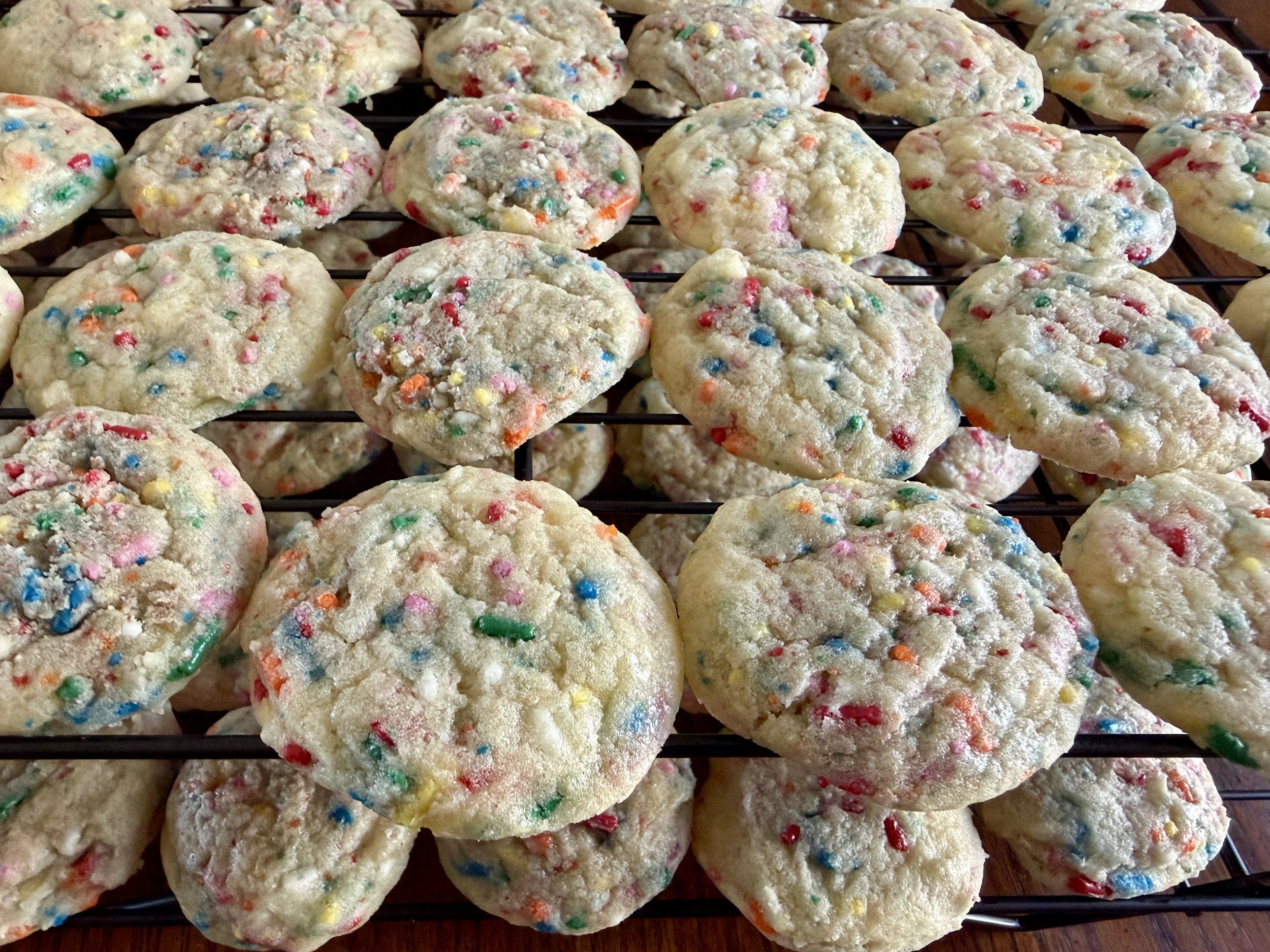 Funfetti Cookies made by Wisconsin Cottage Bakery Twelve Moons Baking