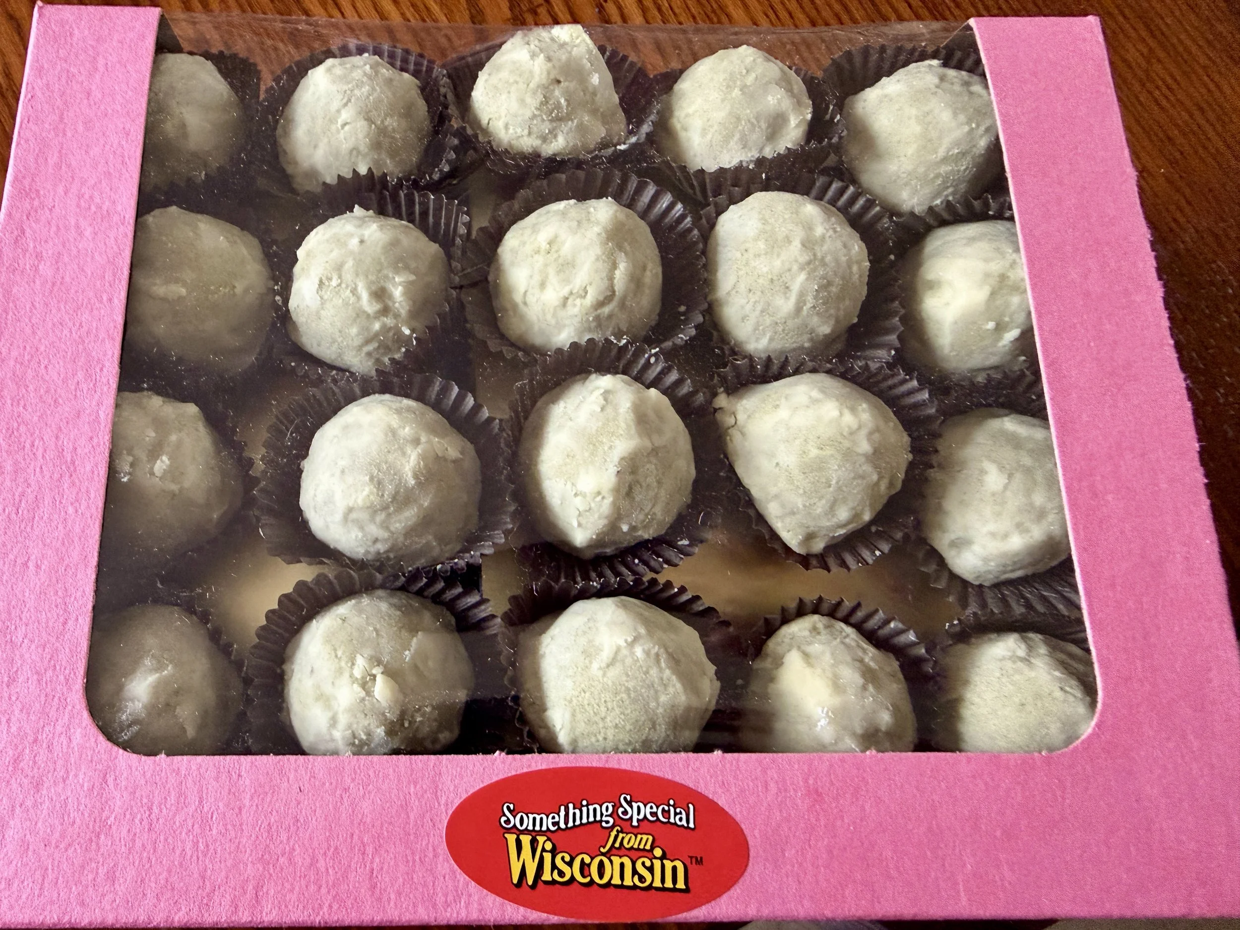 Pistachio Wedding Cake cookies made by Wisconsin Cottage Bakery Twelve Moons Baking, using locally sourced ingredients.