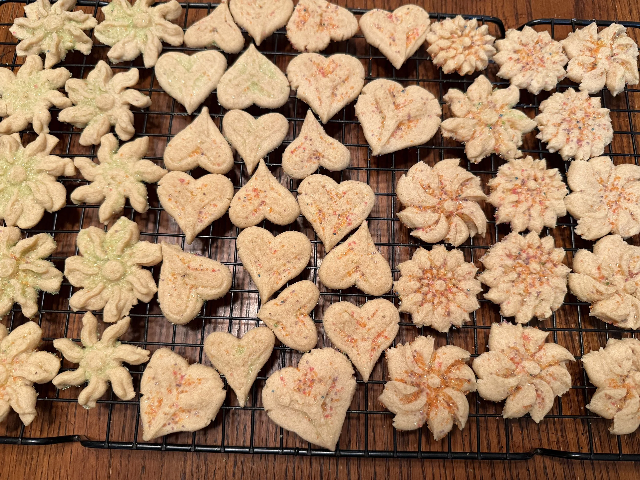 Butter Spritz cookies from Wisconsin cottage bakery Twelve Moons Baking.