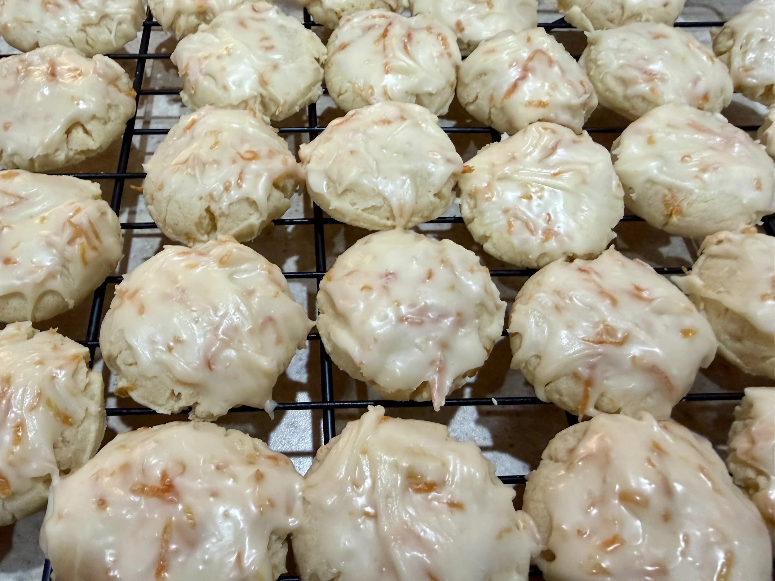 Grapefruit Shortbread cookies made by Wisconsin Cottage Bakery Twelve Moons Baking