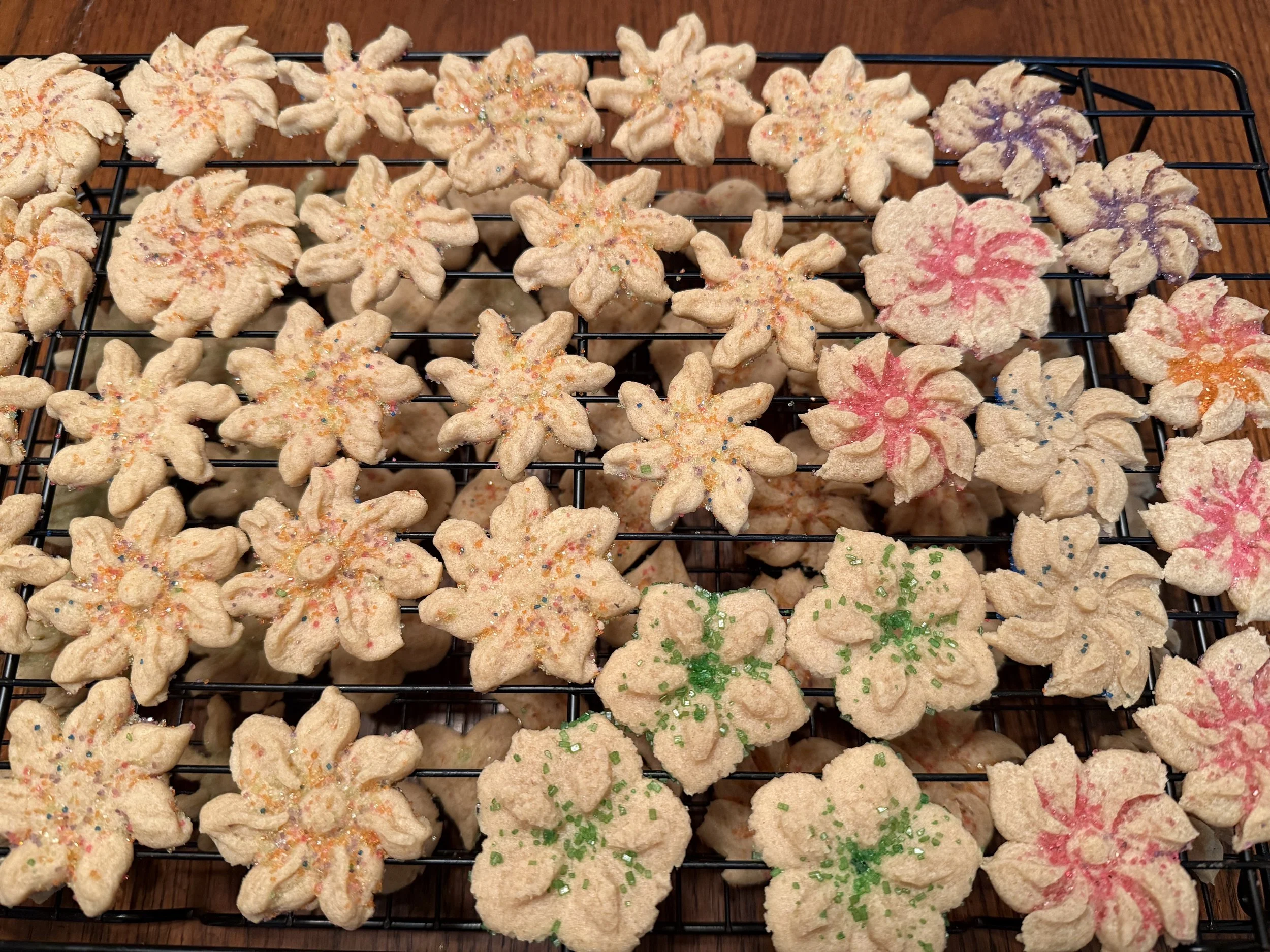Butter Spritz cookies from Wisconsin cottage bakery Twelve Moons Baking.