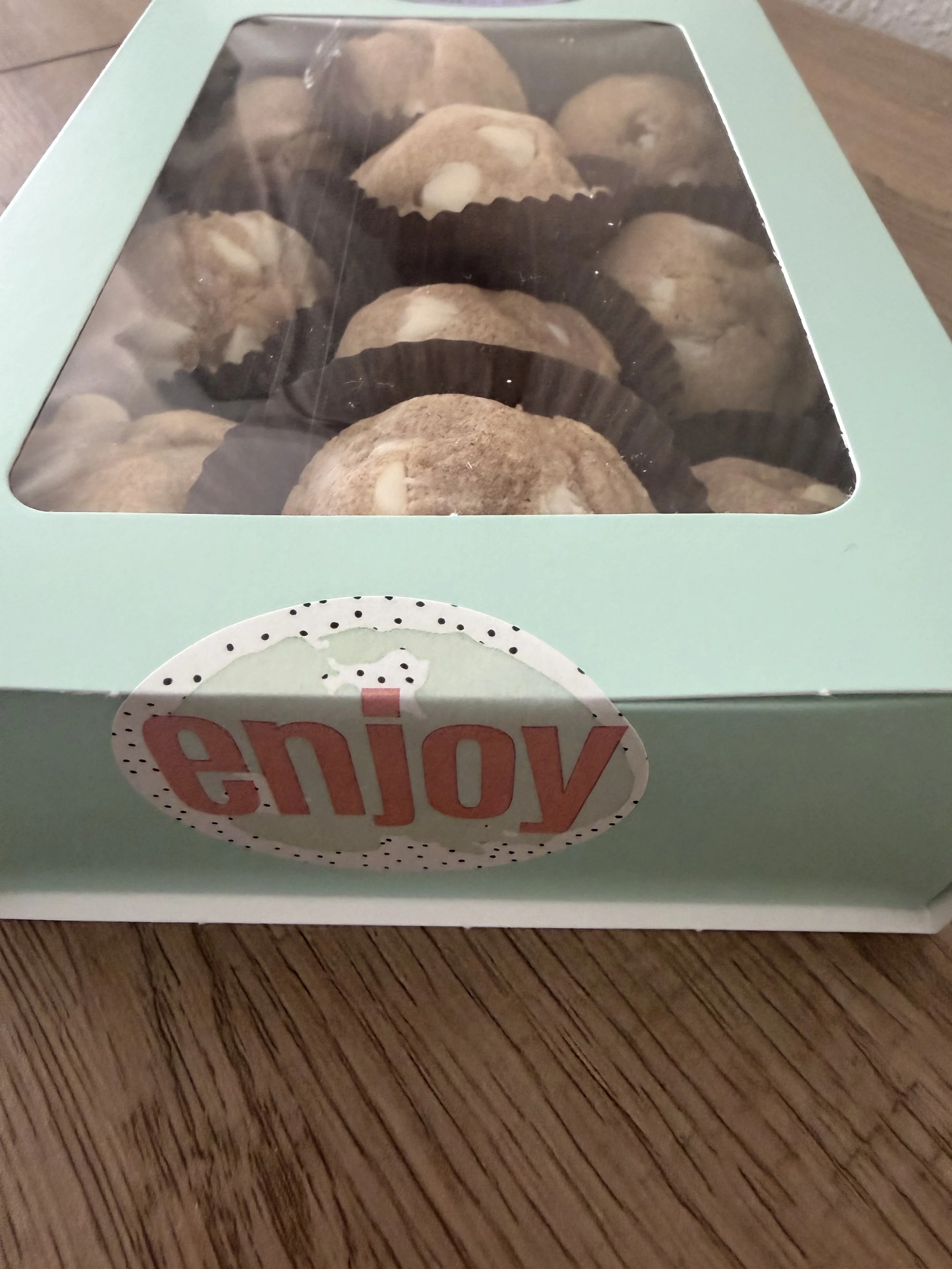 Box of 18 home-baked cookies from Wisconsin cottage bakery Twelve Moons Baking LLC