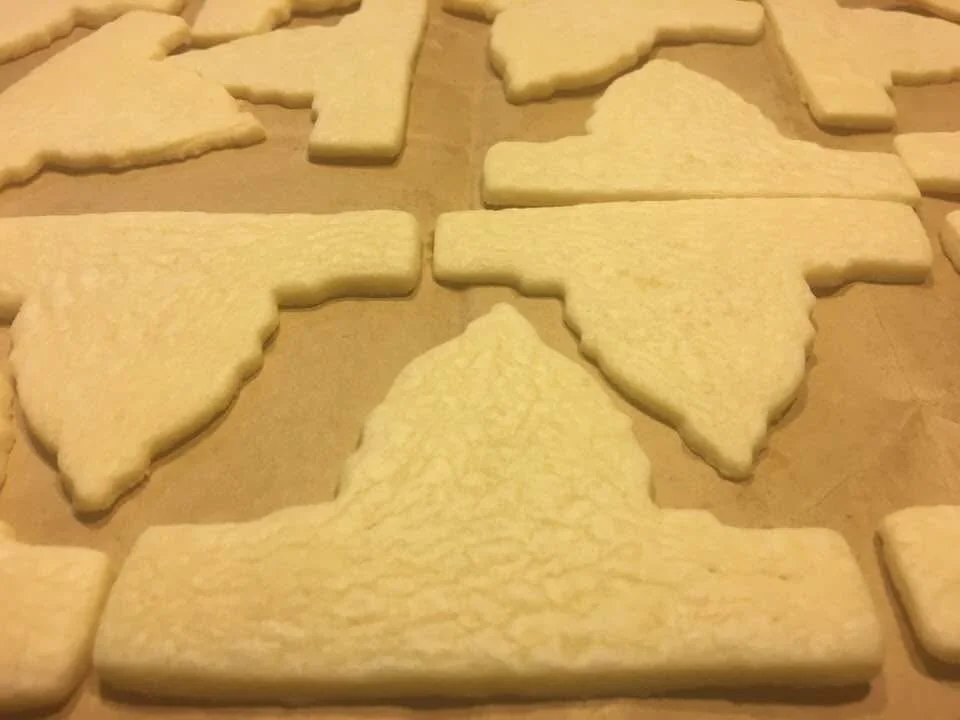 Capitol-shaped cut-out cookies