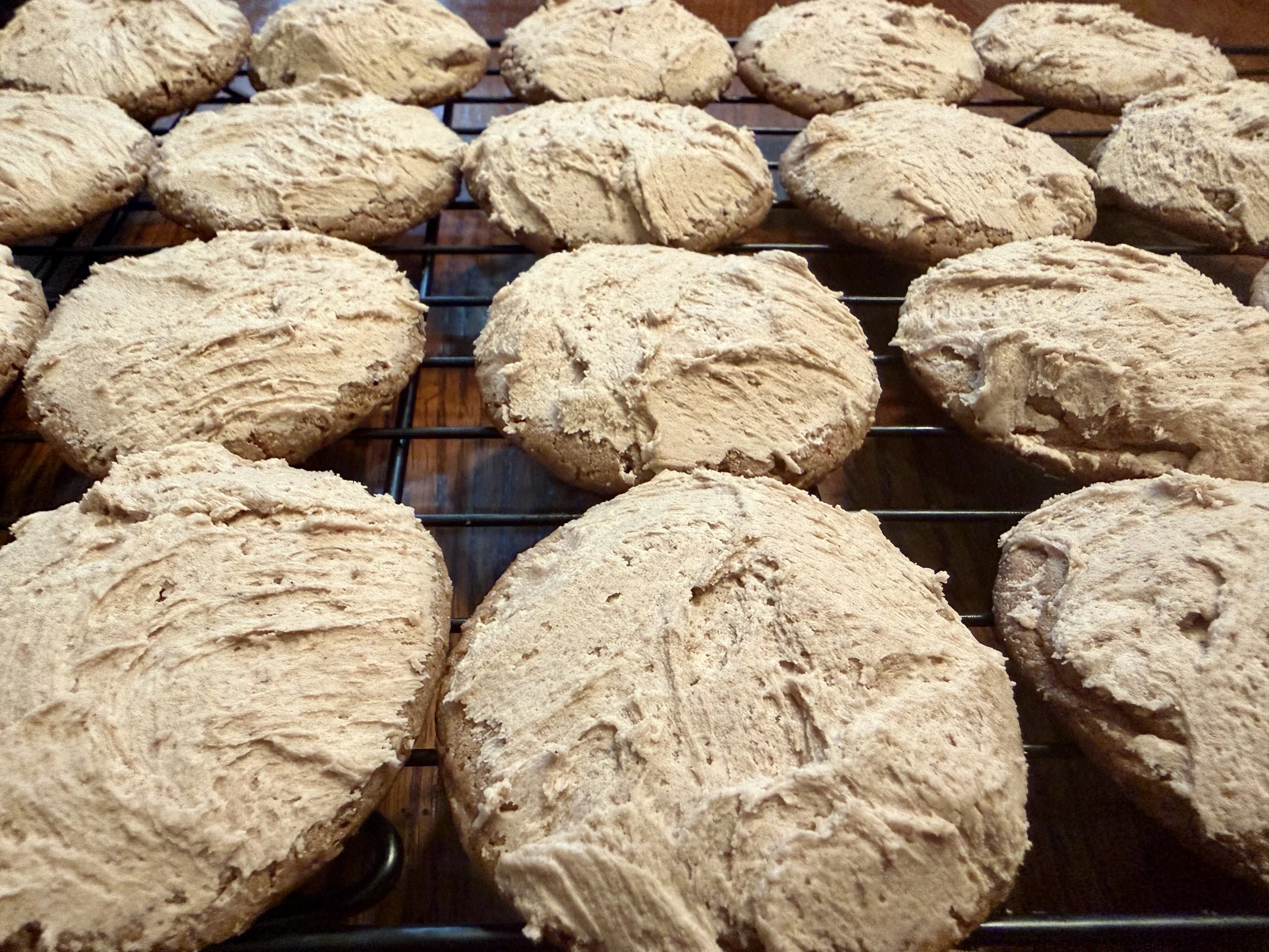 Chocolate Malt Cookies made by Wisconsin Cottage Bakery Twelve Moons Baking