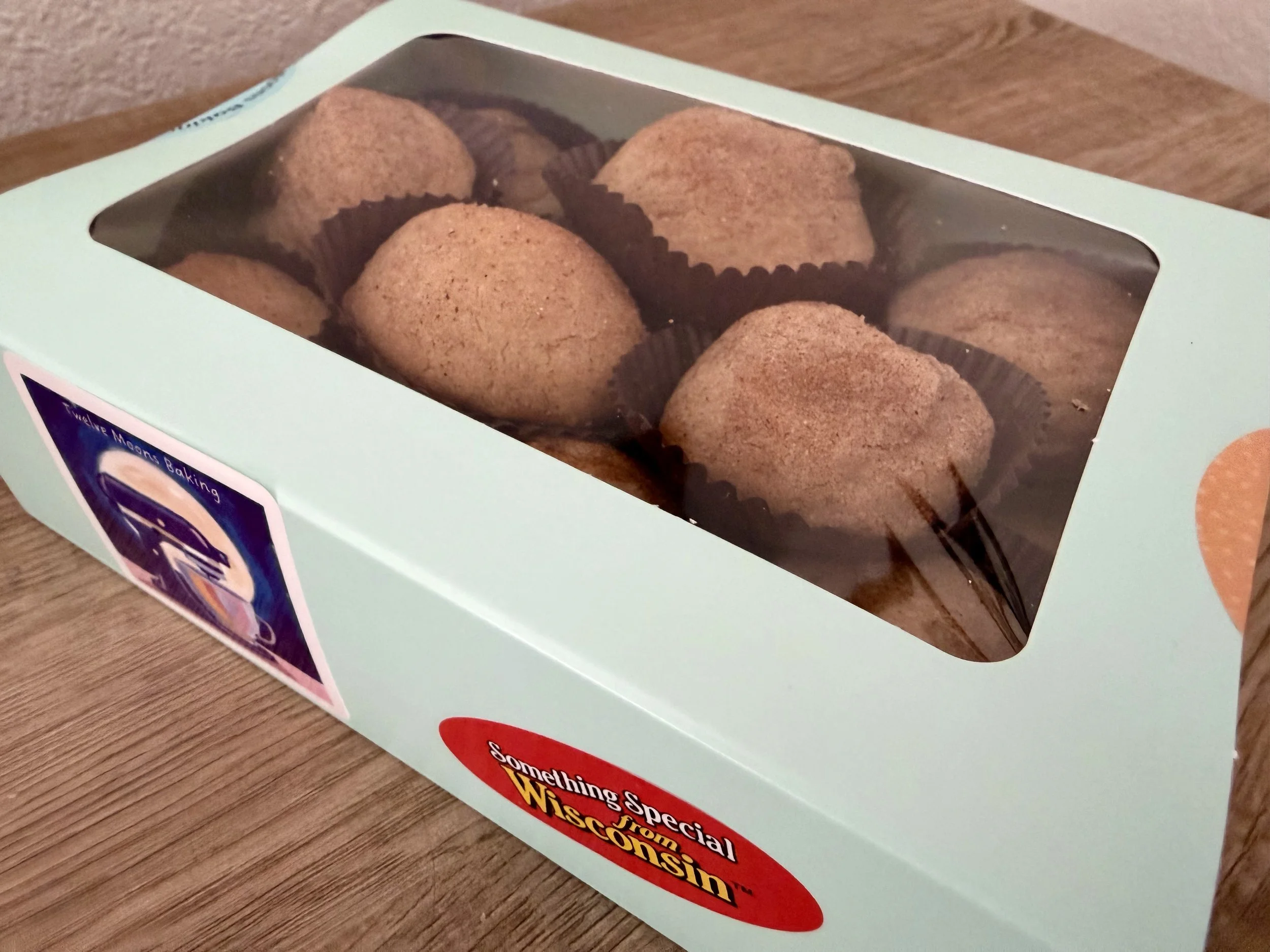 Box of 18 home-baked cookies from Wisconsin cottage bakery Twelve Moons Baking LLC