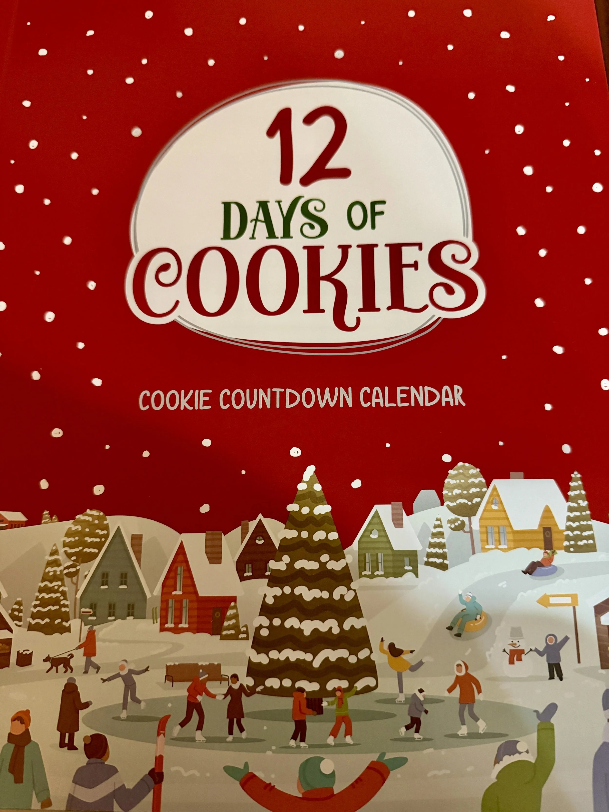 Pre-Order: 12 Days of Cookies Christmas Advent Calendar - red box