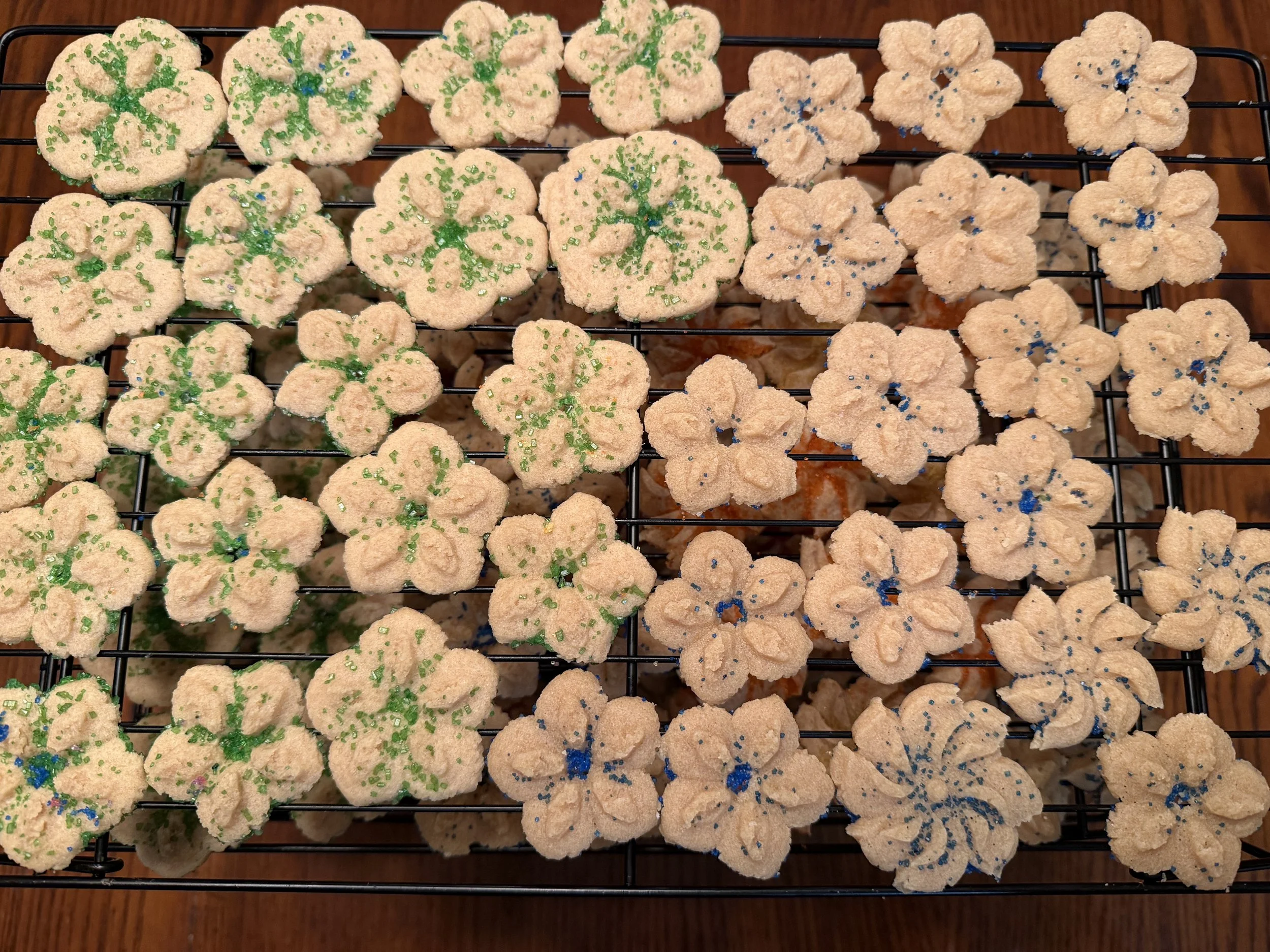 Butter Spritz cookies from Wisconsin cottage bakery Twelve Moons Baking.