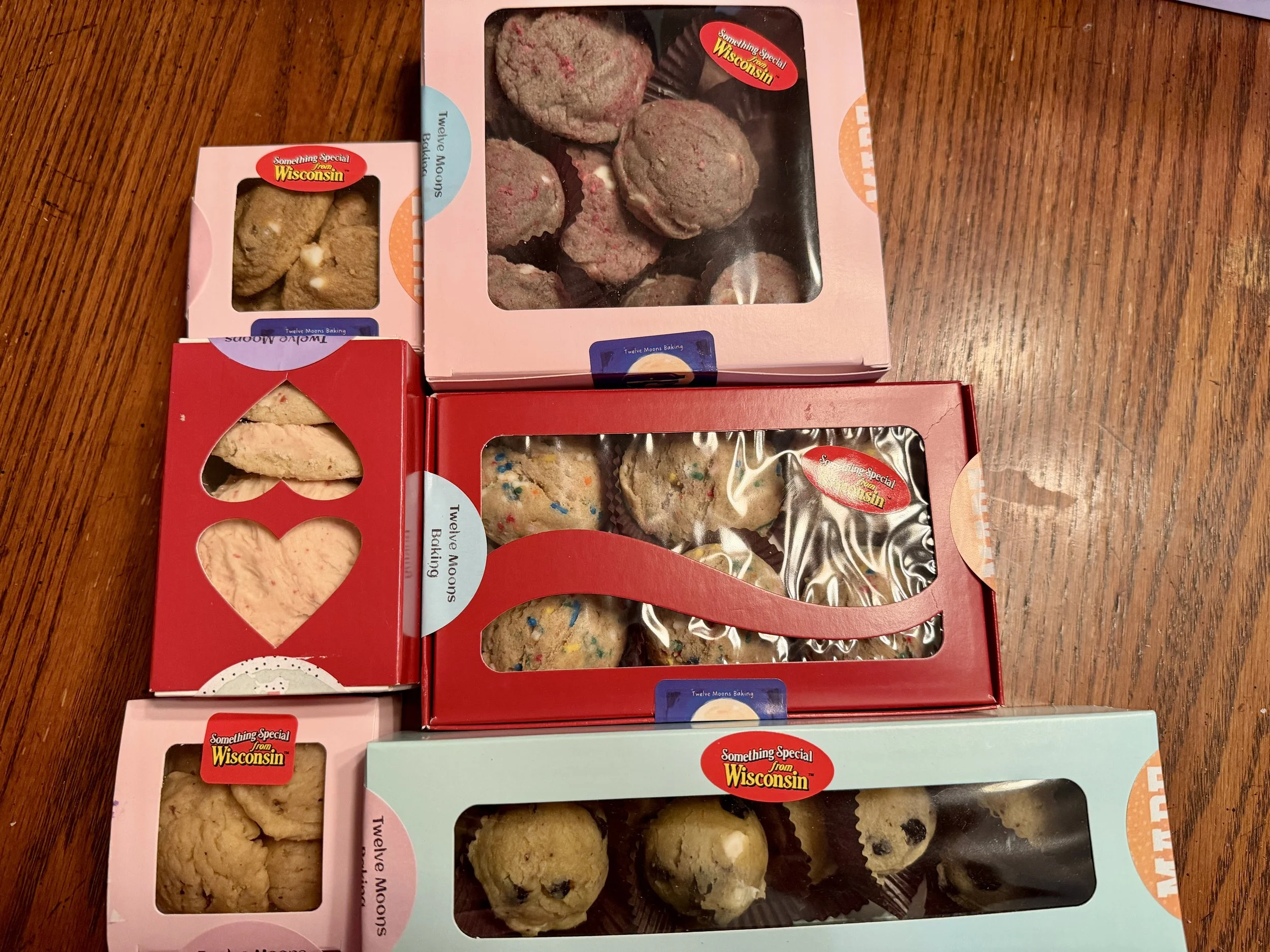 Cookies made by Wisconsin Cottage Bakery Twelve Moons Baking, featuring locally sourced ingredients.