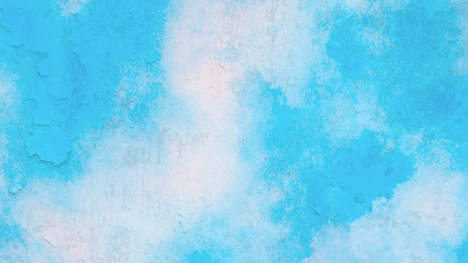 Abstract textured blue and white background with peeling paint effects.