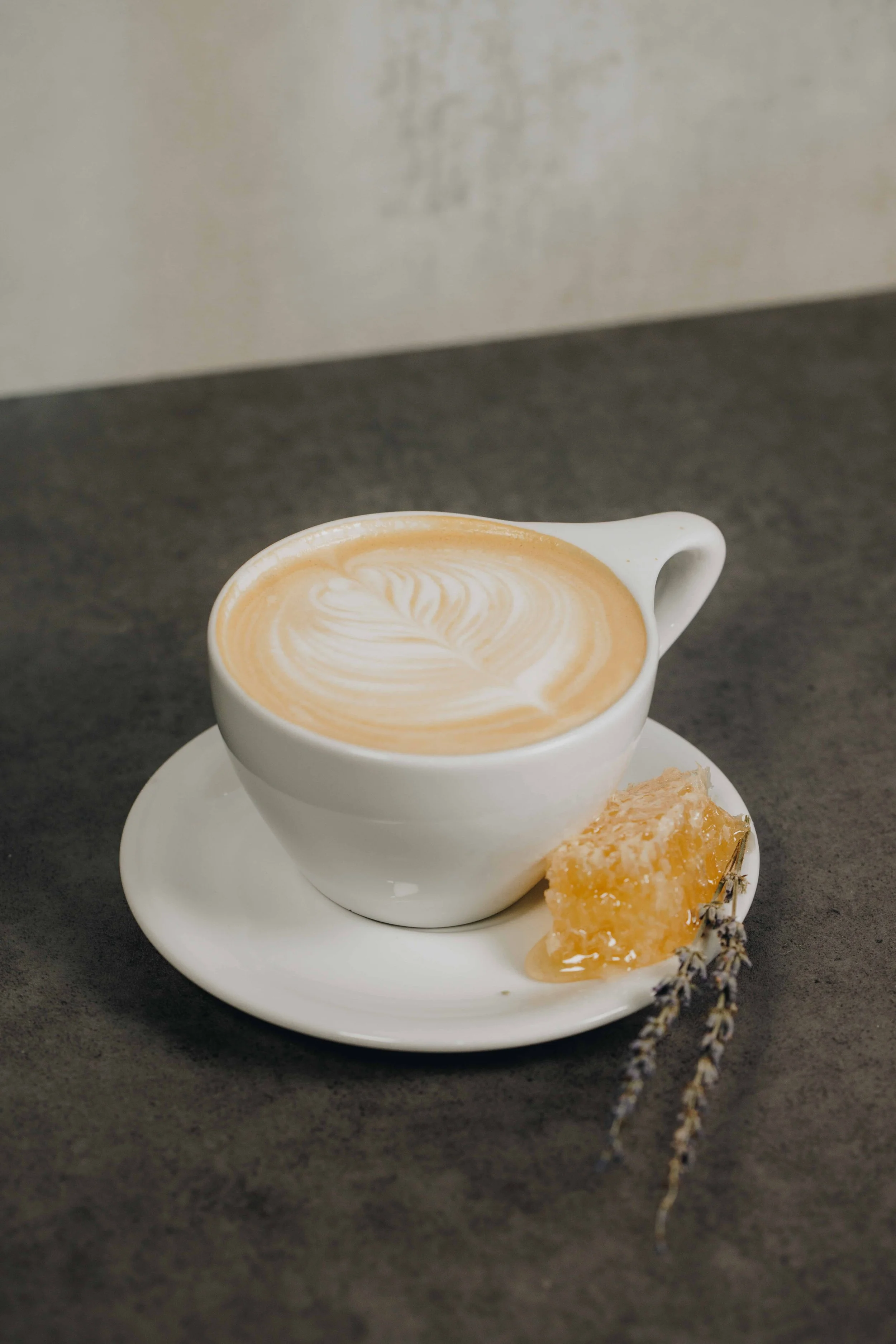 Geometric drawing of an outline square with sections divided by vertical, horizontal, and half circle lines.