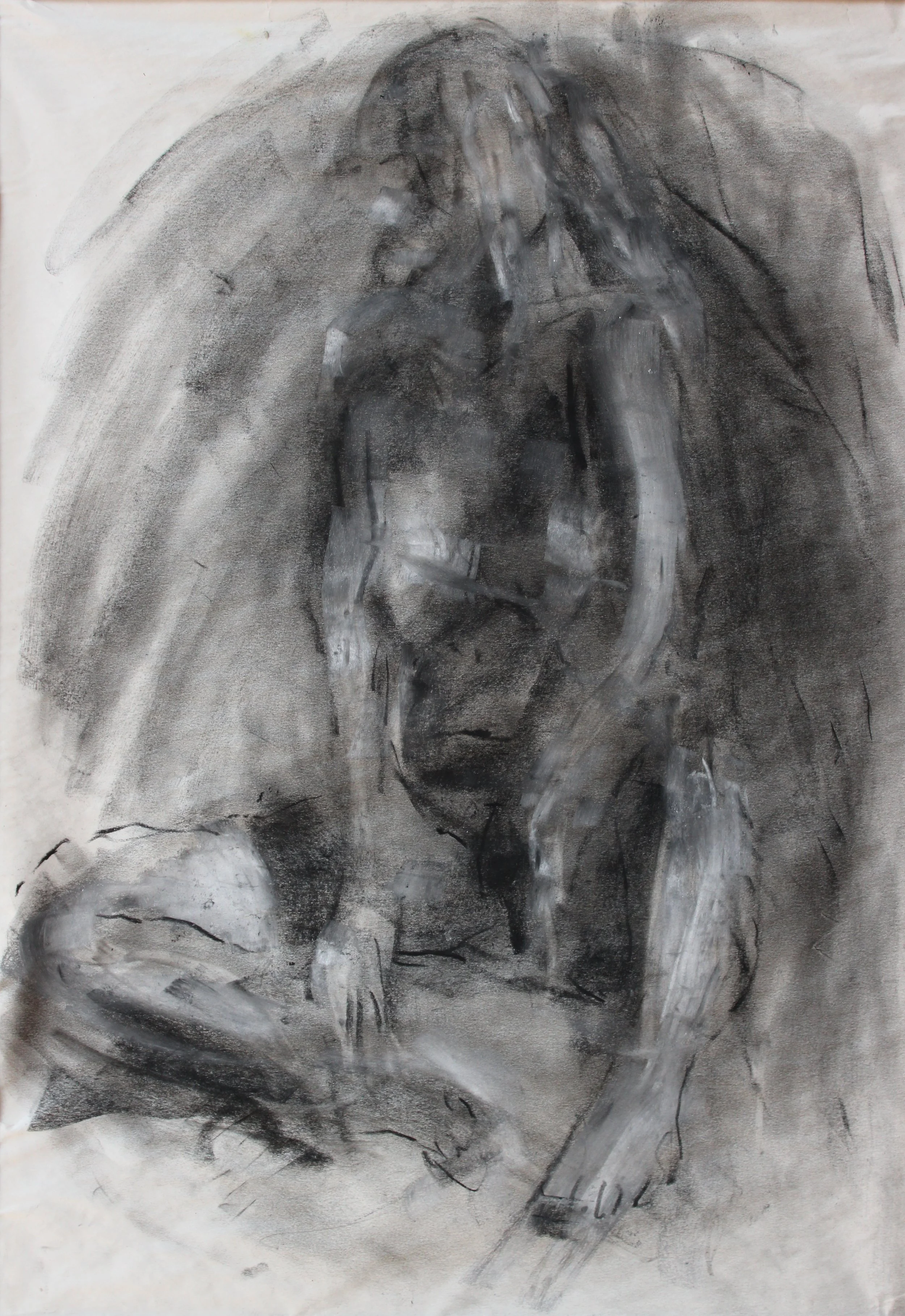 Untitled, charcoal on paper, 61 x 41cm, 2024.