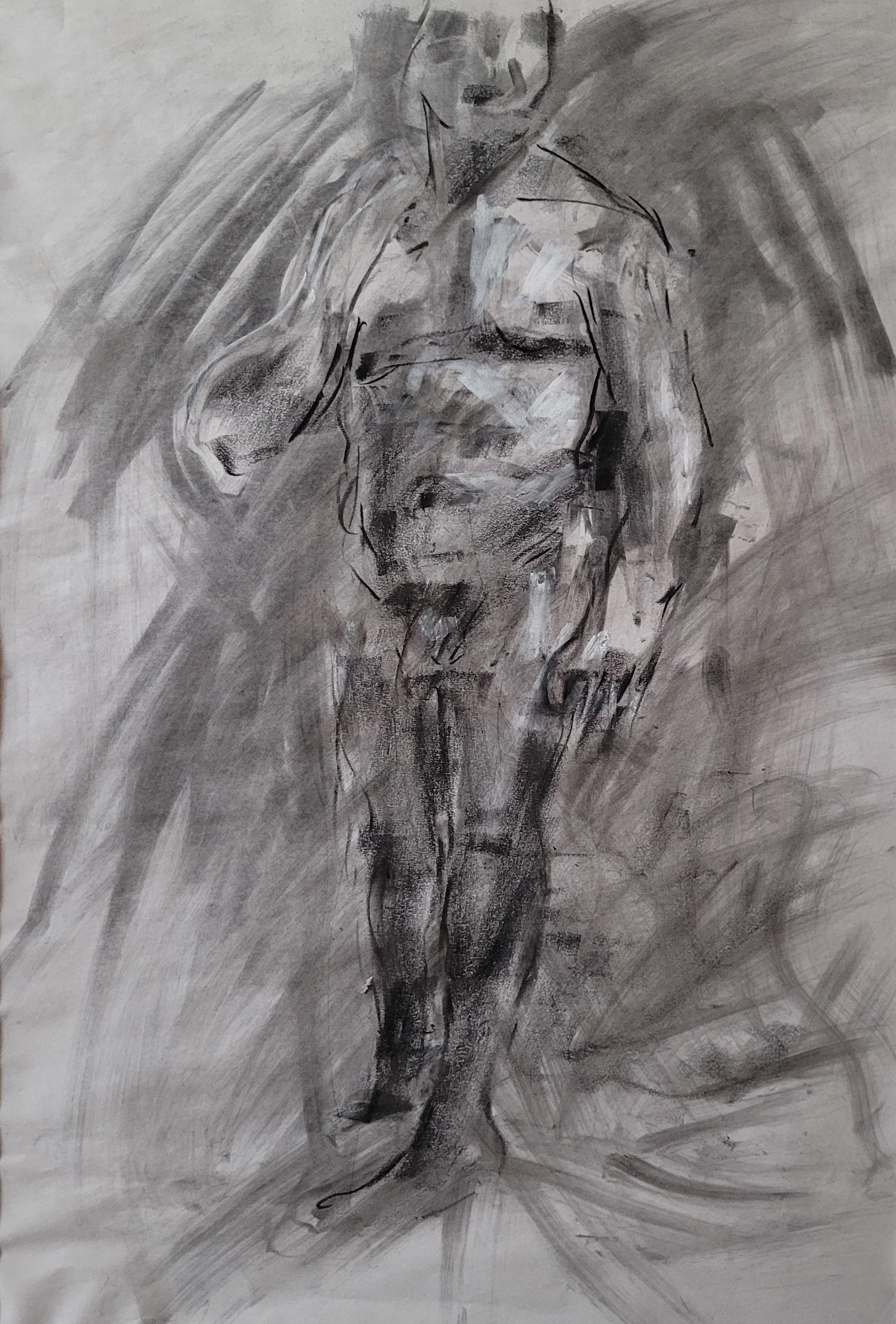 Untitled, charcoal on paper, 61 x 41cm. 2025.