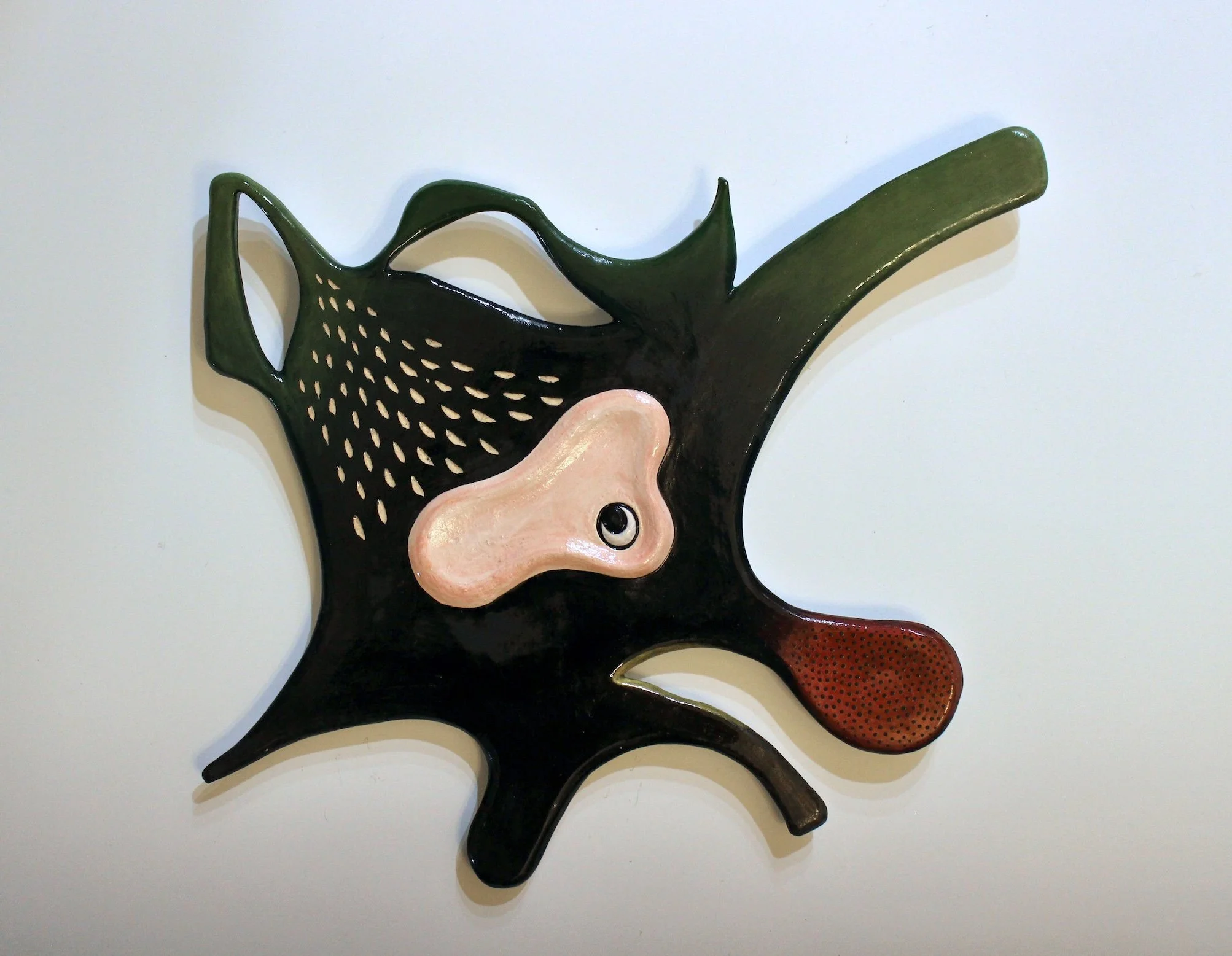 Love Grows No.12, ceramics, 16 x 16.5 x 1 in, 2025