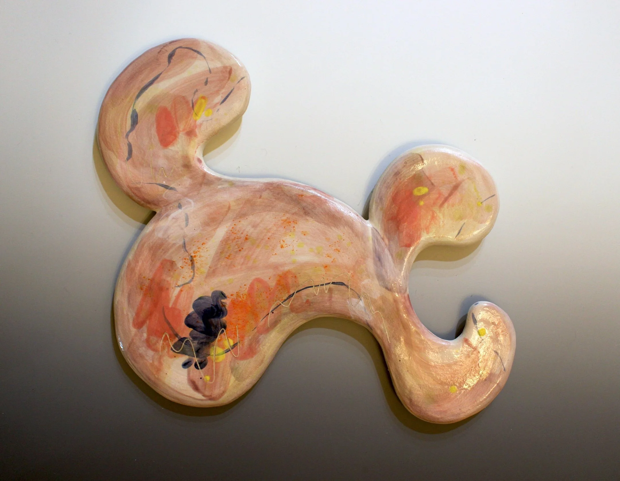 Love Grows No.10, ceramics, 14 x 17 x 1 in, 2025