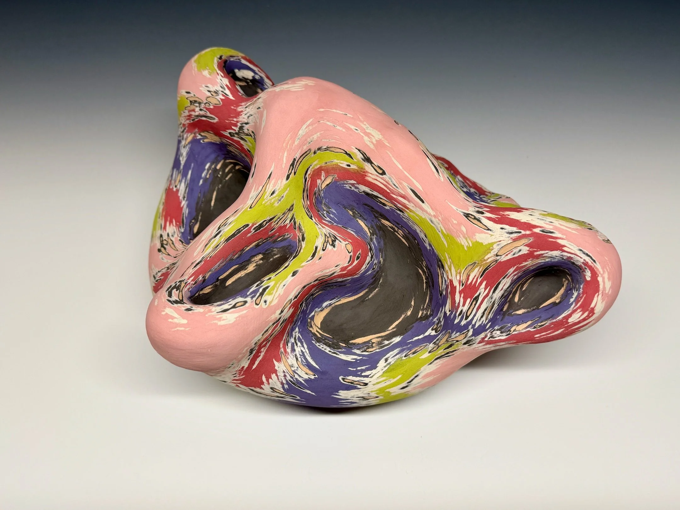 Waves Series No.4, 13 x 11 x 6 inch, Ceramic, 