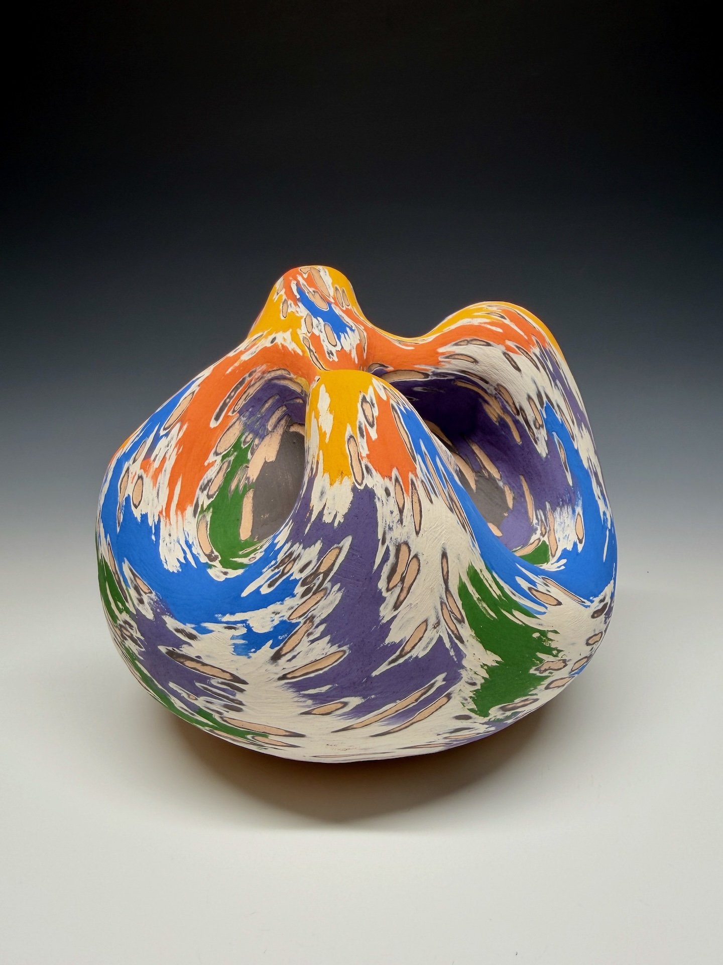 Waves Series No.5, 8 x 7.5 x 6.5 inch, Ceramic 