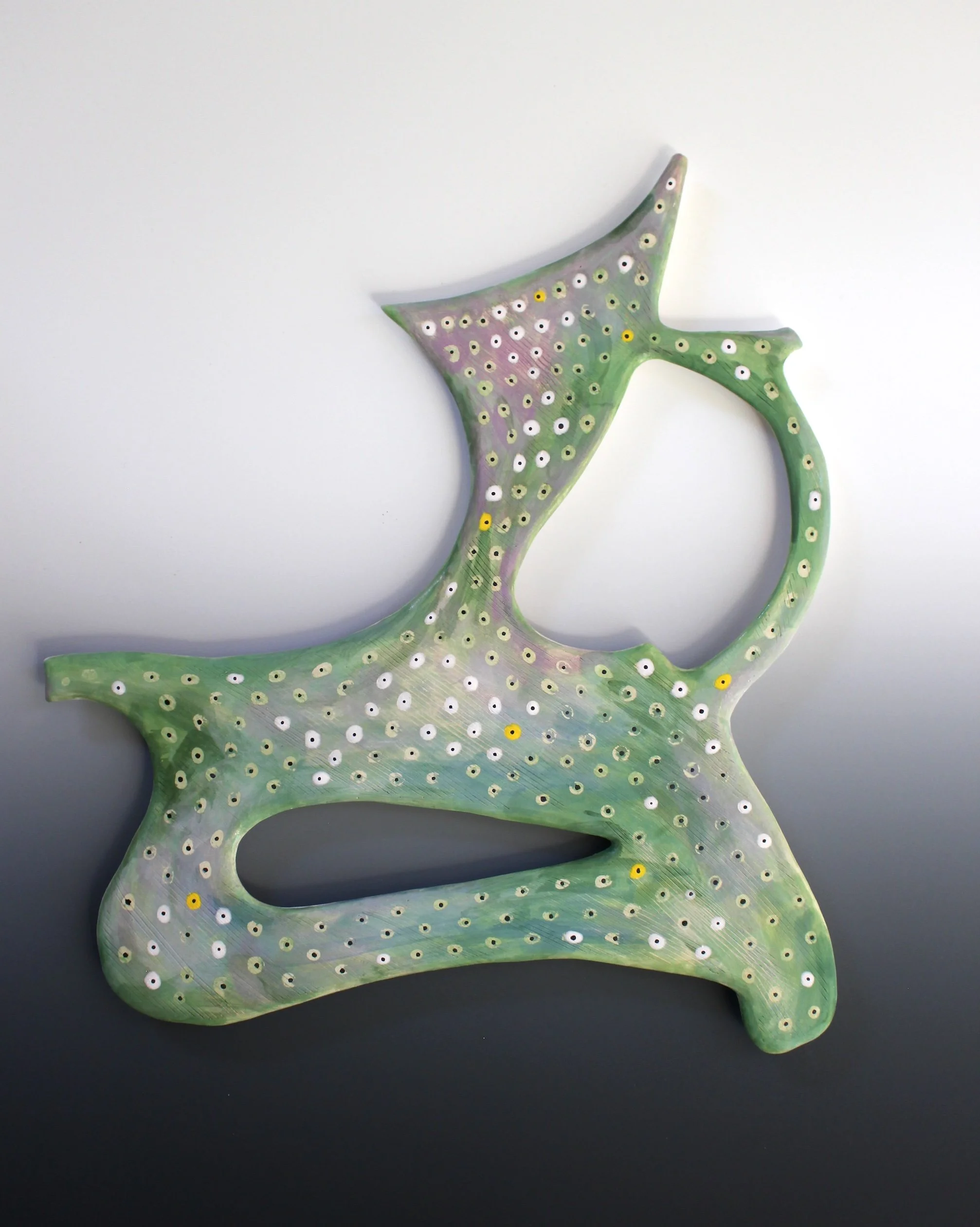 Love Grows No.4, ceramics,  15 x 16.5 x 1 in, 2025