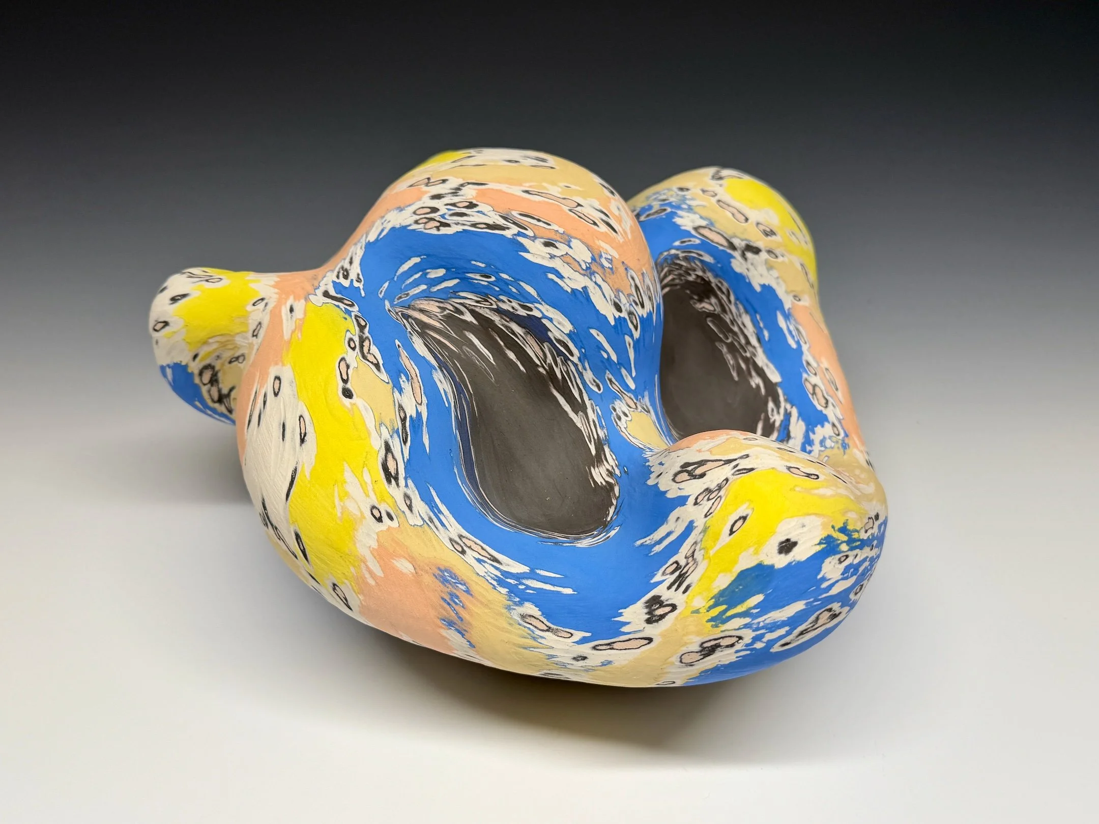Waves Series No.2, 10.5 x 10.5 x 6.5 inch, Ceramic,