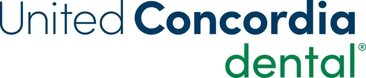 United Concordia Dental logo with blue, black, and green text.