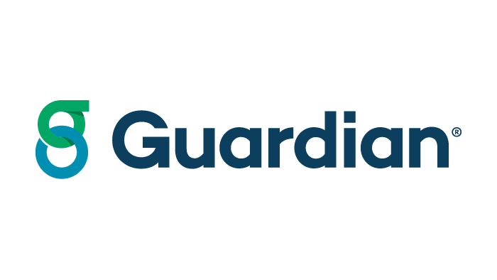 Guardian company logo with a stylized letter 'G' in green and blue next to the word 'Guardian' in dark blue text.