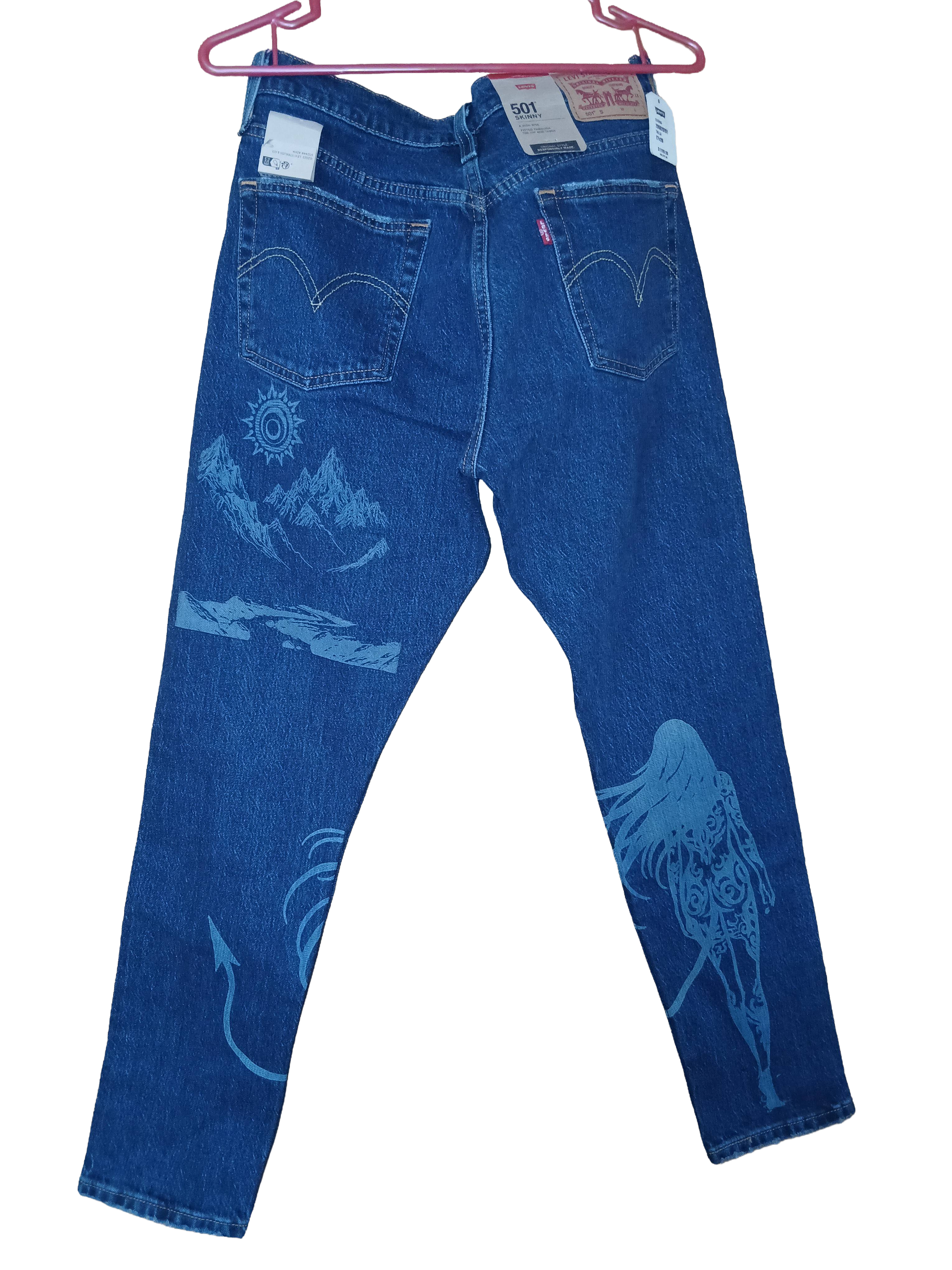 PANTALON LEVI´S SKINNY 501 DISEÑO LOVE.