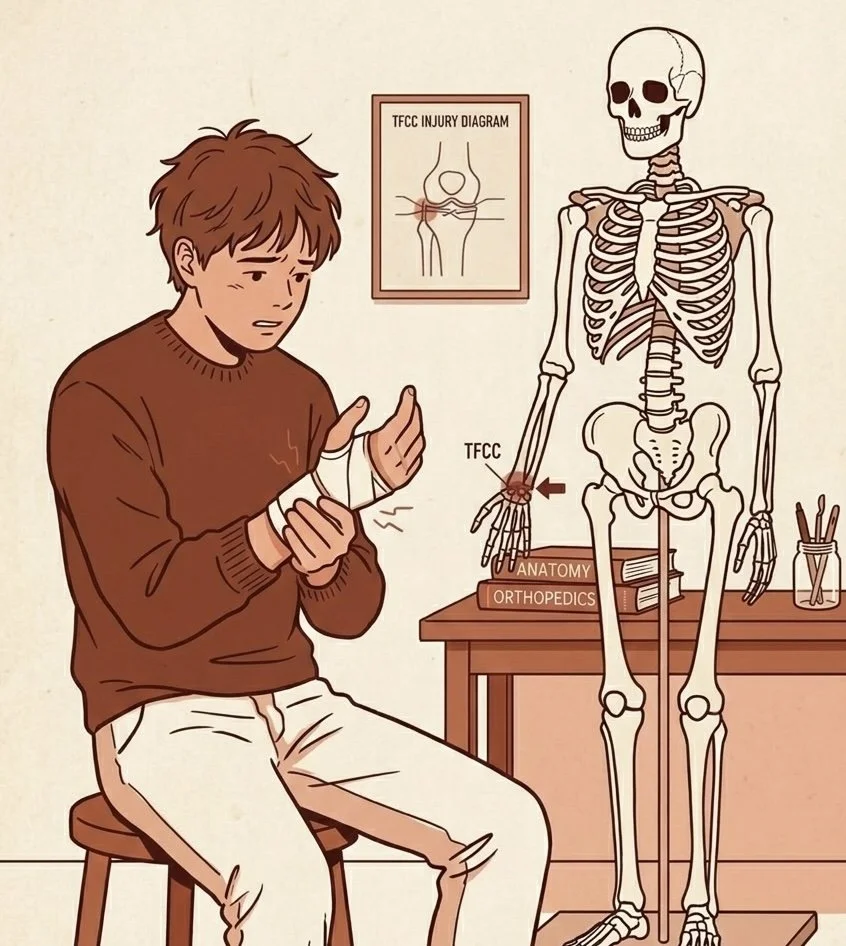 手腕尺側疼痛、TFCC 損傷，竟然與骨盆歪斜有關？從結構治療看全身張力連貫