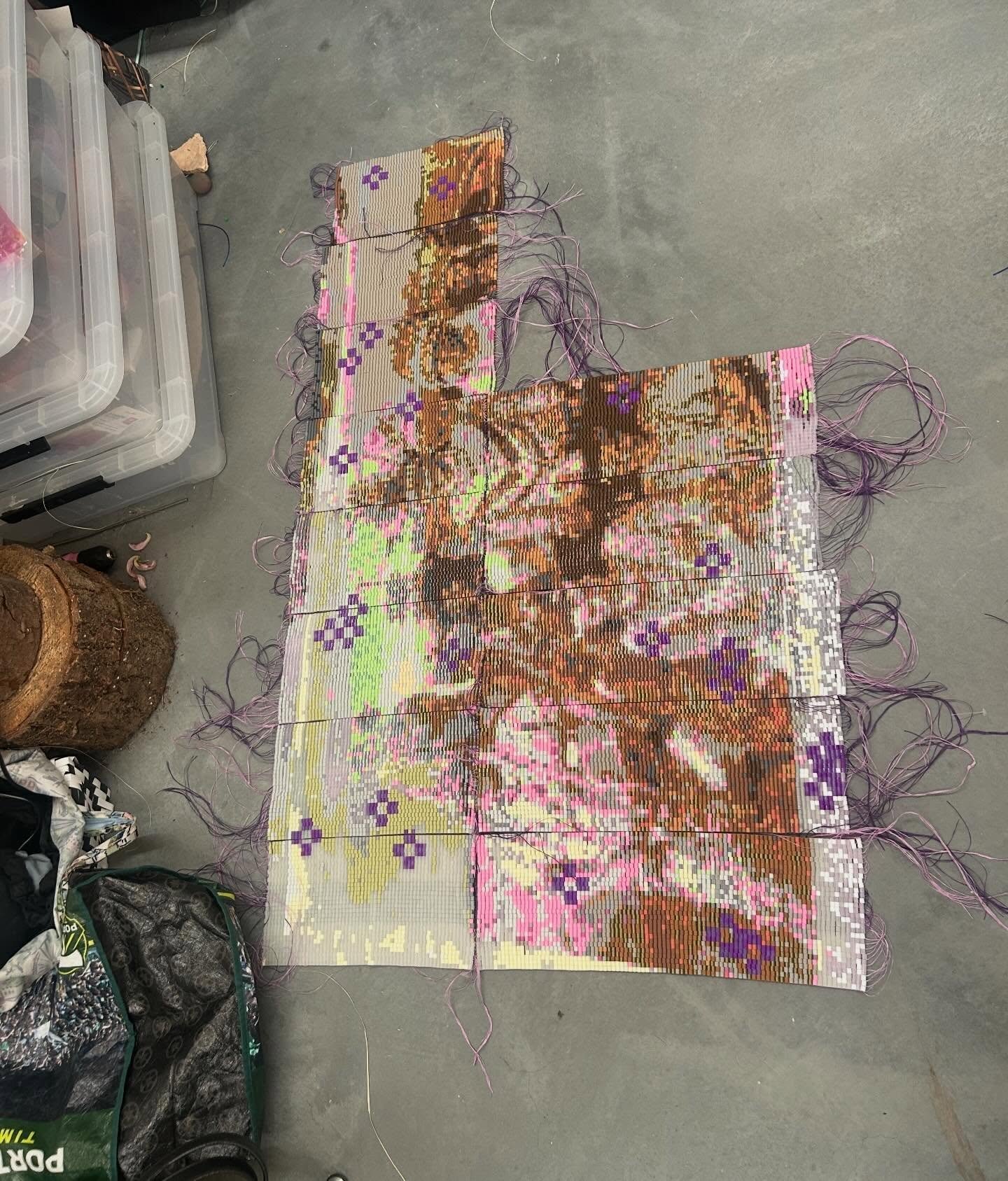 Thesis show opens this Friday 🎀💕🎀💕🎀💕🎀💕🎀💕 can&rsquo;t believe it omg🥲 pls come see the work it will be open this FRIDAYYYY May 1 - May 16!!! The closing reception is May 15th 5-8PM @cacollegeofarts #beads #mfa #luv #letzgo