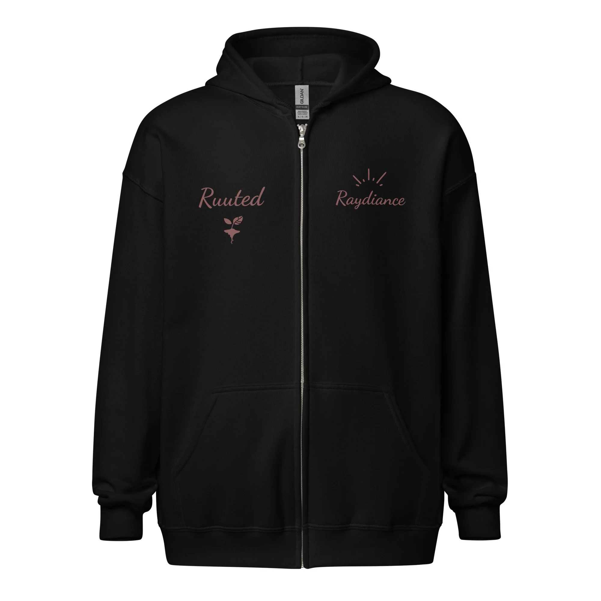 Ruuted Raydiance Unisex heavy blend zip hoodie