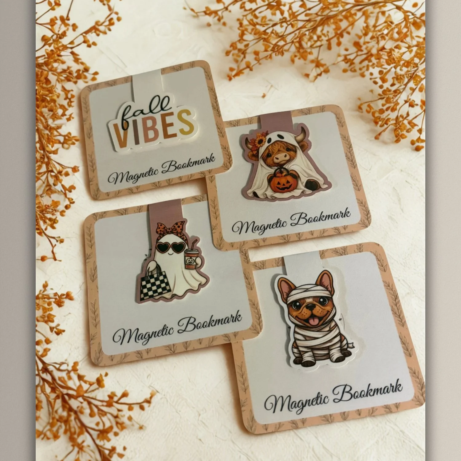Fall Favorites Magnetic Bookmark Set | Set of 4