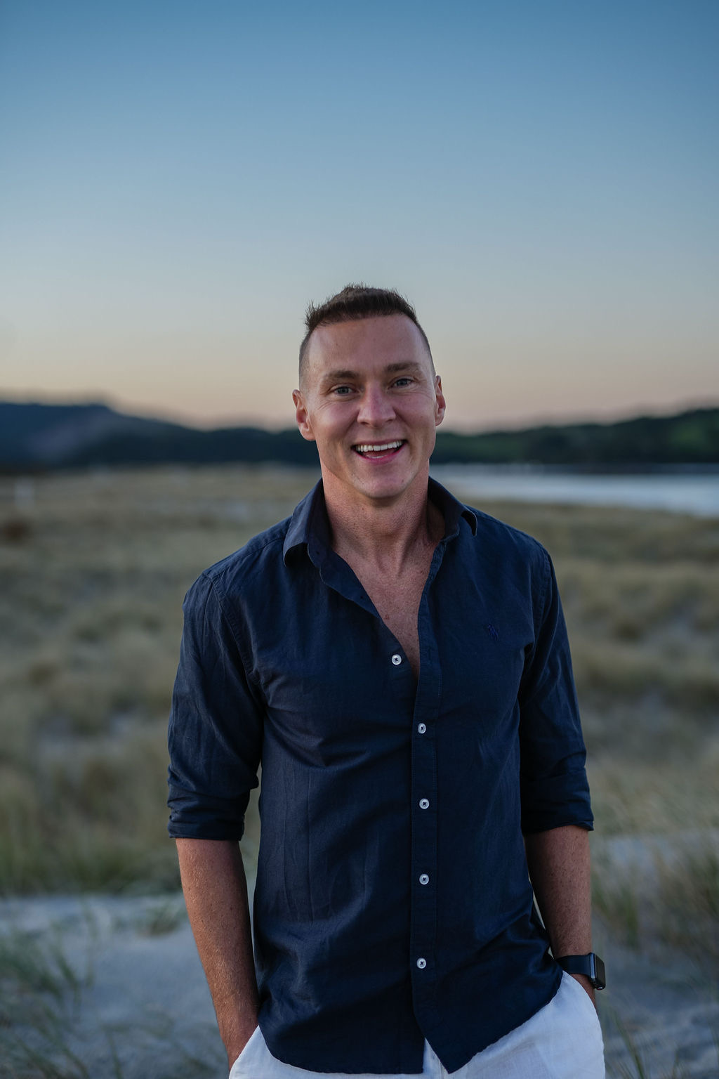 Christian Newman at Omaha Beach, Omaha New Zealand