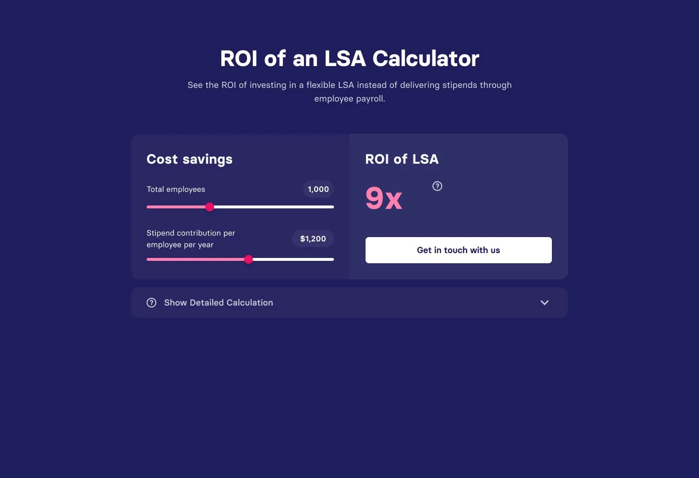 Benepass Calculator Concept Work