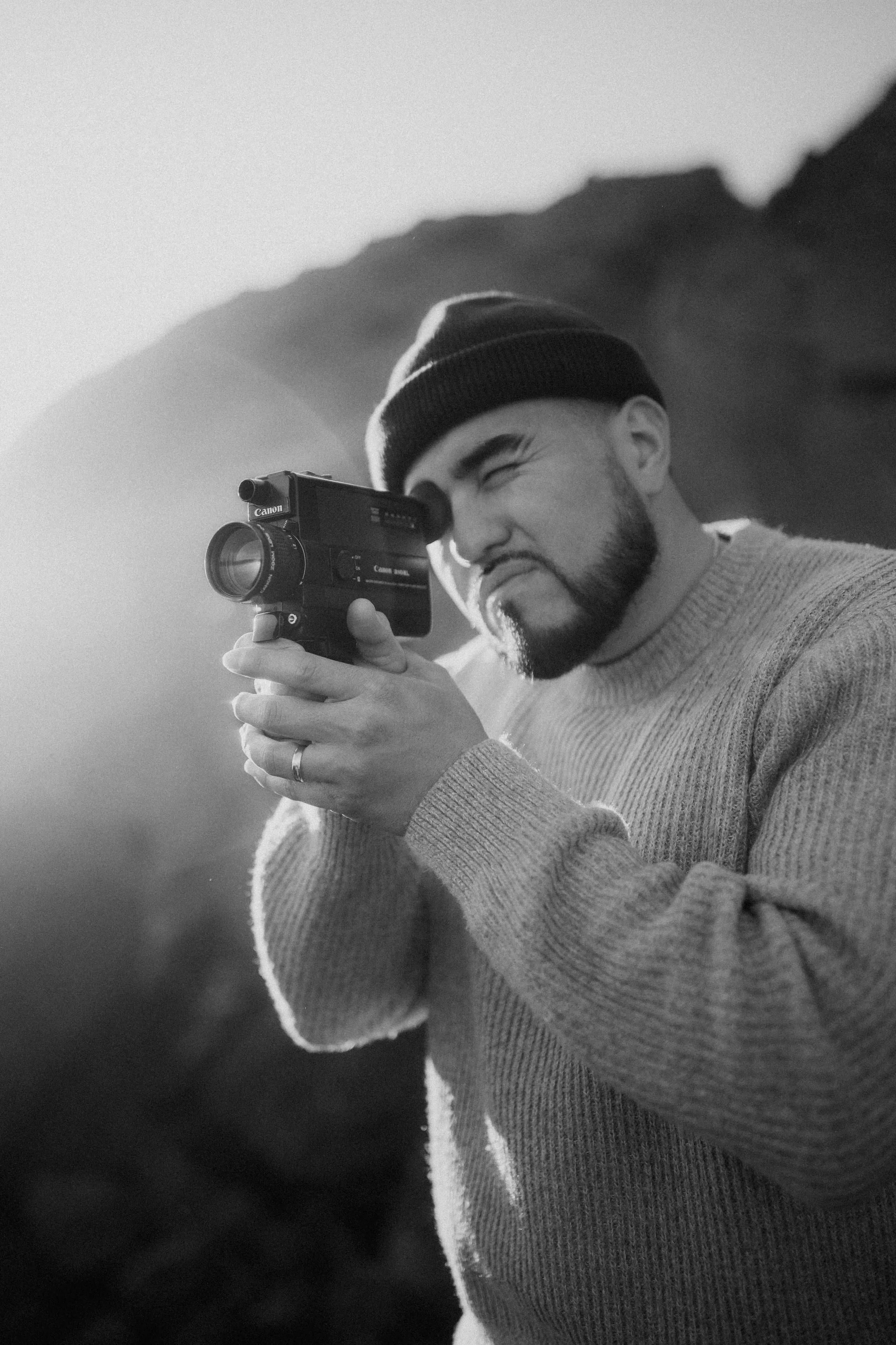 David Orlando filming a wedding on location
