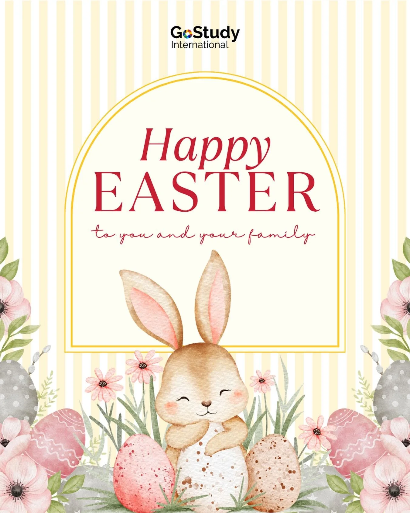 Happy Easter, everyone ! 🐣
Hold on tight to your colourful eggs and enjoy the sweetest moments with your loved ones! 🌸✨

#StudyinUK #RussellGroup #GREATScholarships #GREATUK #StudyinIreland