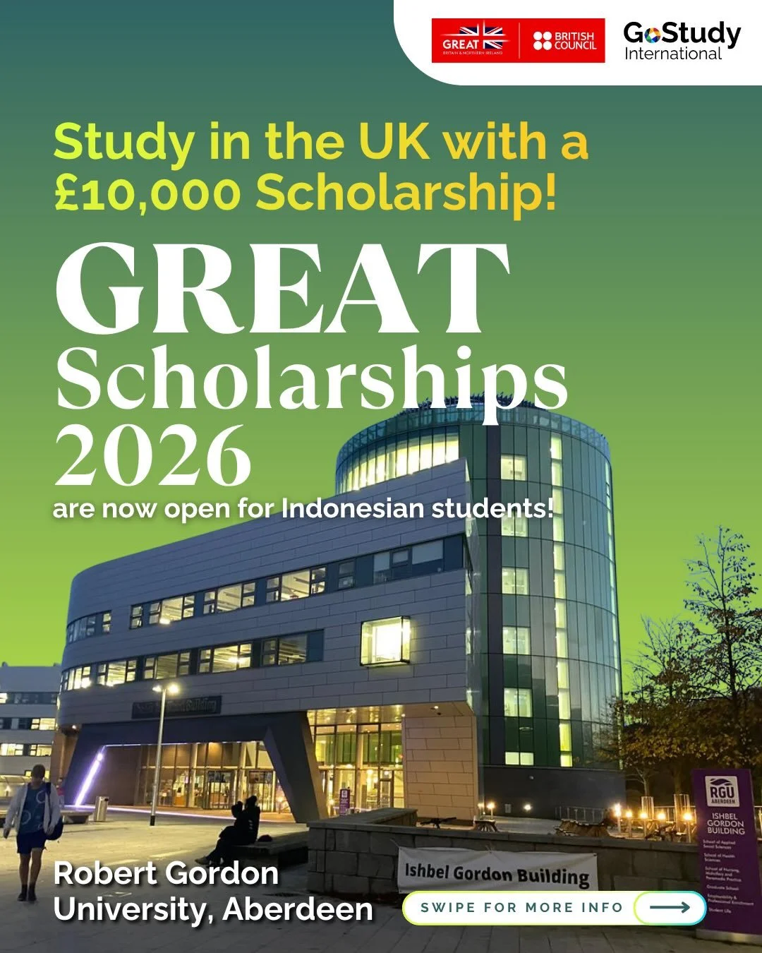 🎓 Looking to study in the UK with strong industry exposure?

Robert Gordon University offers career-focused degrees designed with employers, plus access to modern facilities and real-world learning. Located in Aberdeen, known as the Energy Capital o