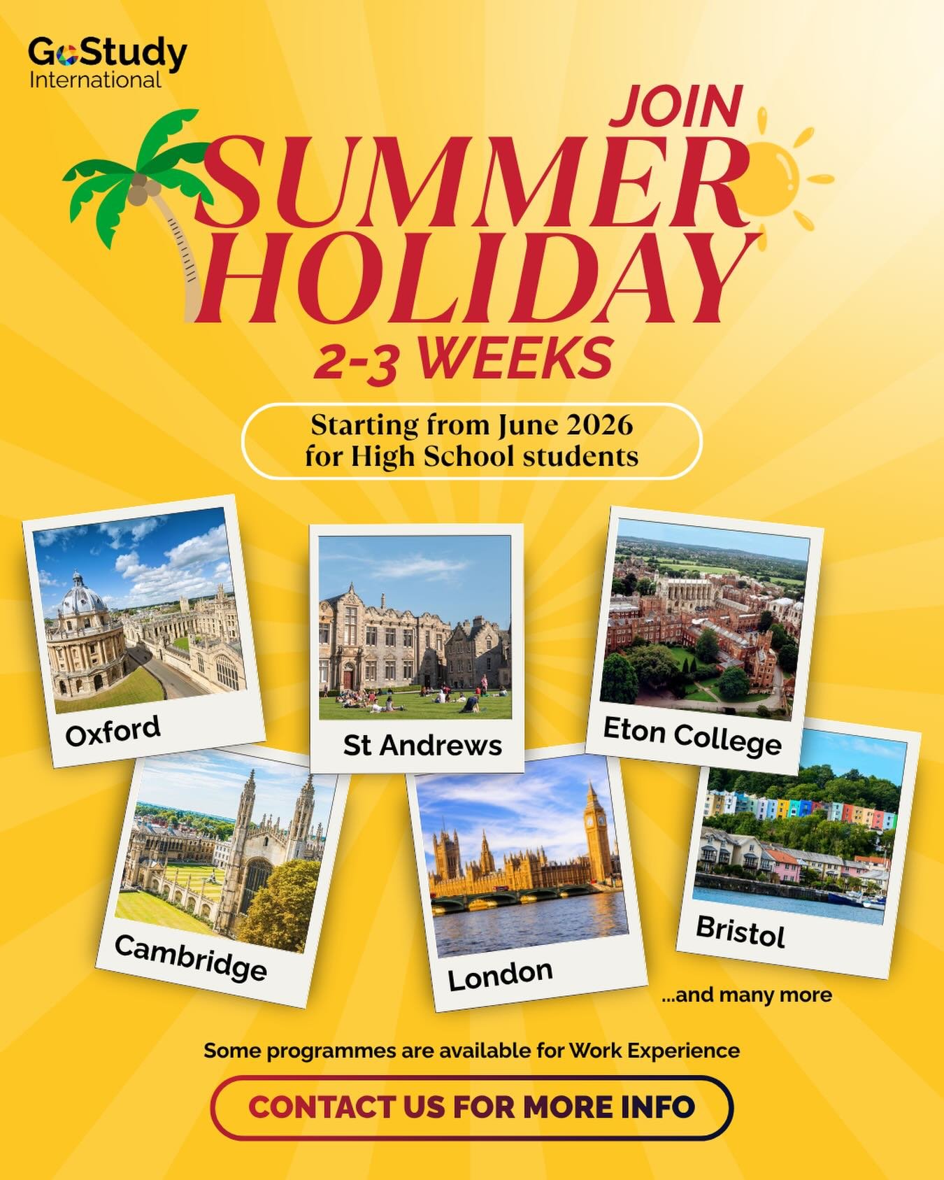 This summer, 2&ndash;3 weeks living, learning, and exploring some of the UK&rsquo;s most iconic cities! Sounds interesting? 

If studying in the UK or Ireland has ever crossed your mind, but you&rsquo;re still hesitant&hellip;

This might be the way 